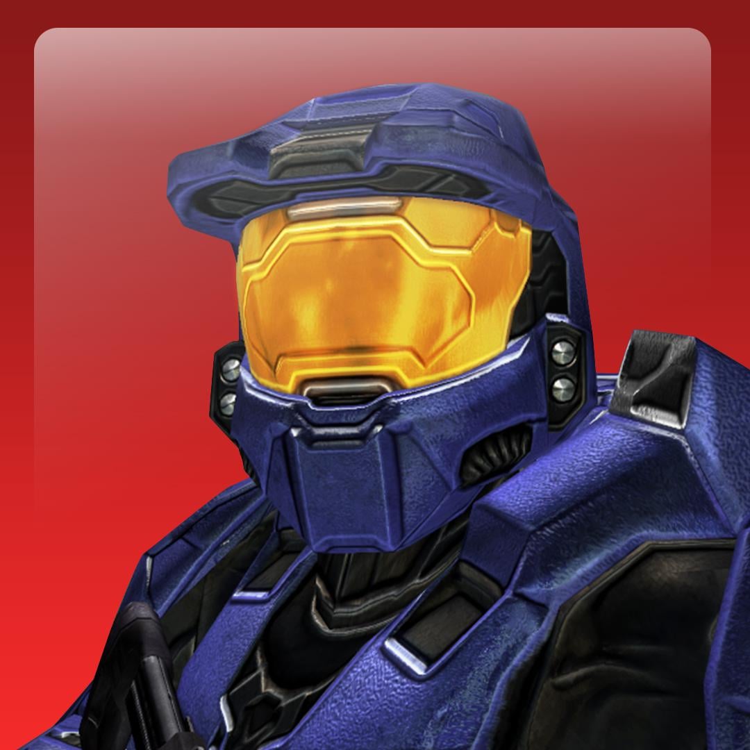 OG Xbox 360 Blue Spartan Gamer Picture