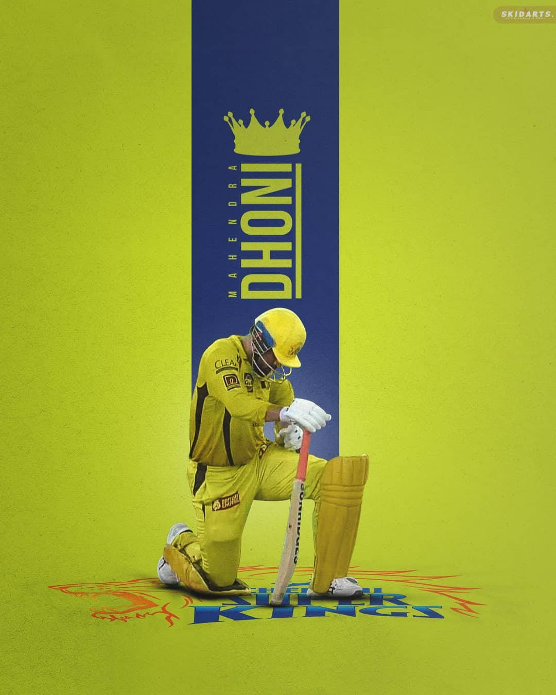 Download Chennai Super Kings Dhoni HD Wallpaper