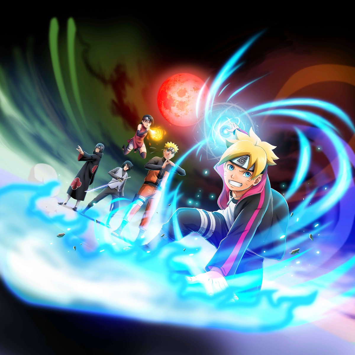 Spiralling Sphere X Boruto Ninja Voltage. New Title Image