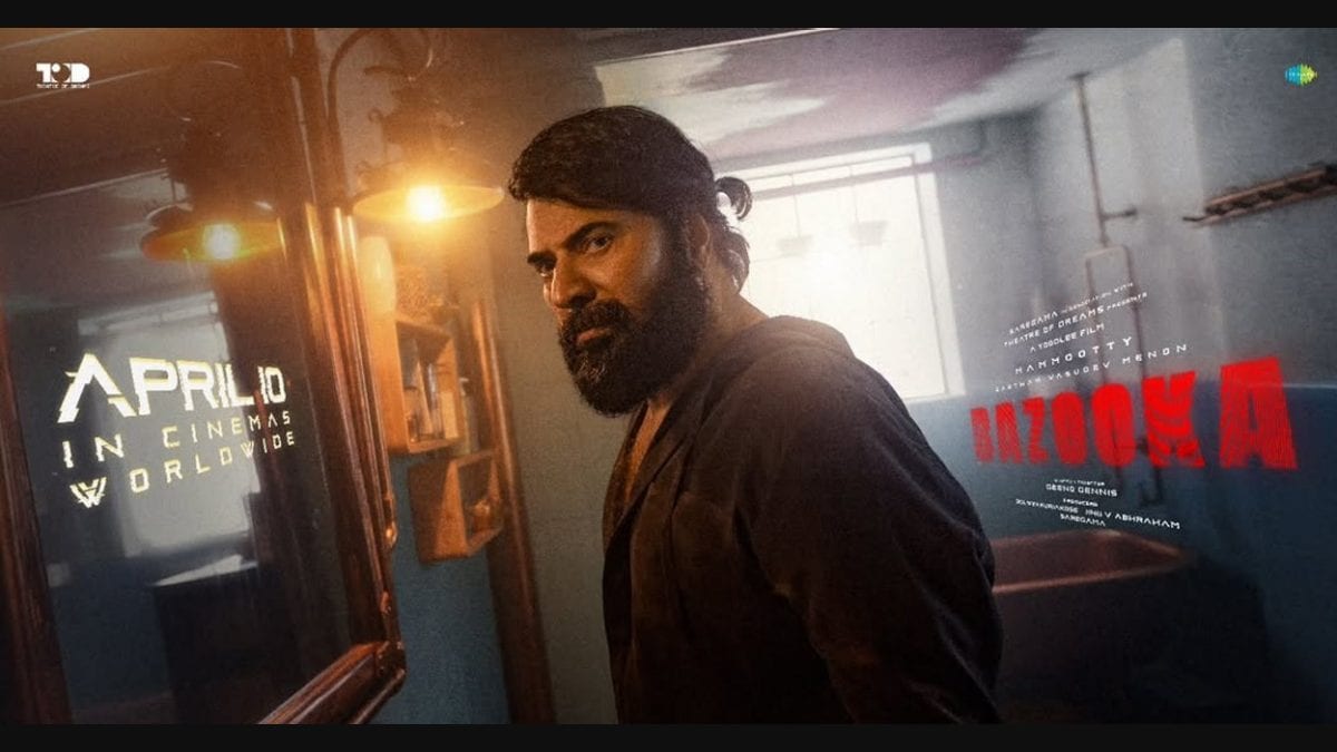 Mammootty unveils stylish look in latest 'Bazooka' poster ahead of release