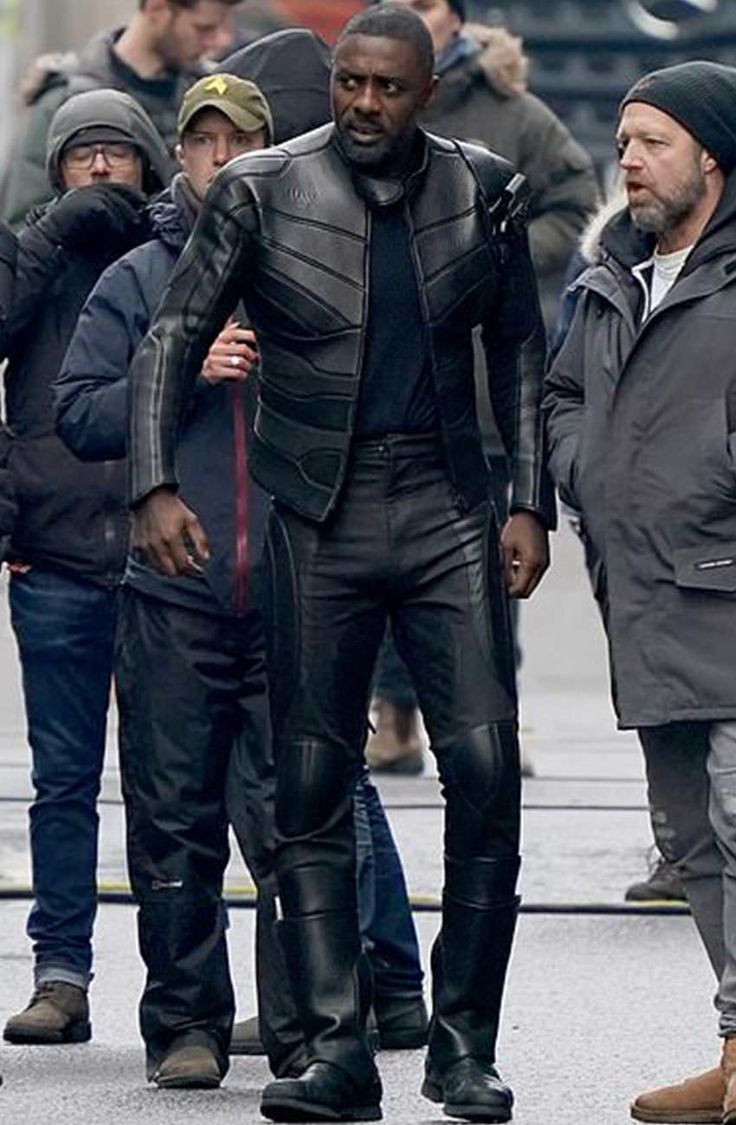 HOBBS AND SHAW IDRIS ELBA BRIXTON BLACK LEATHER JACKET