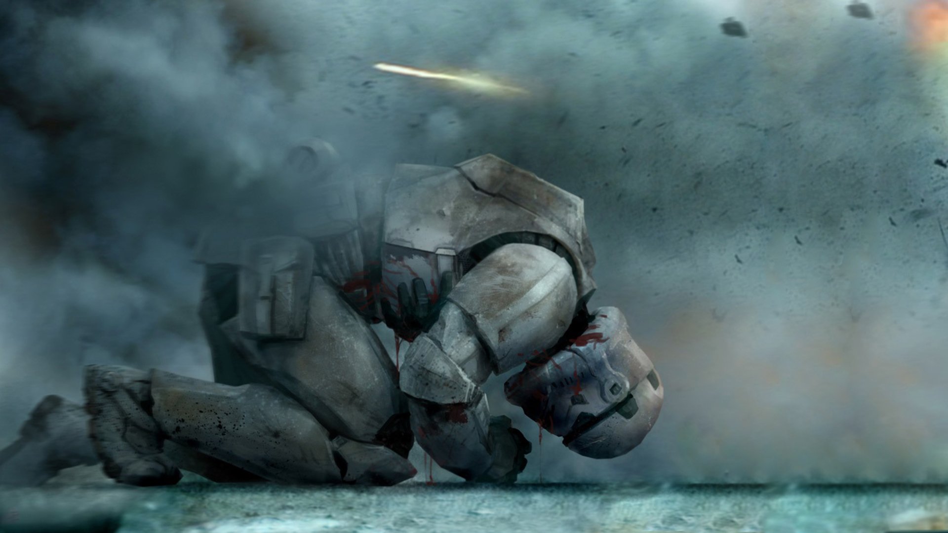 Epic Stormtrooper HD Wallpaper: A Sci Fi Battle Scene