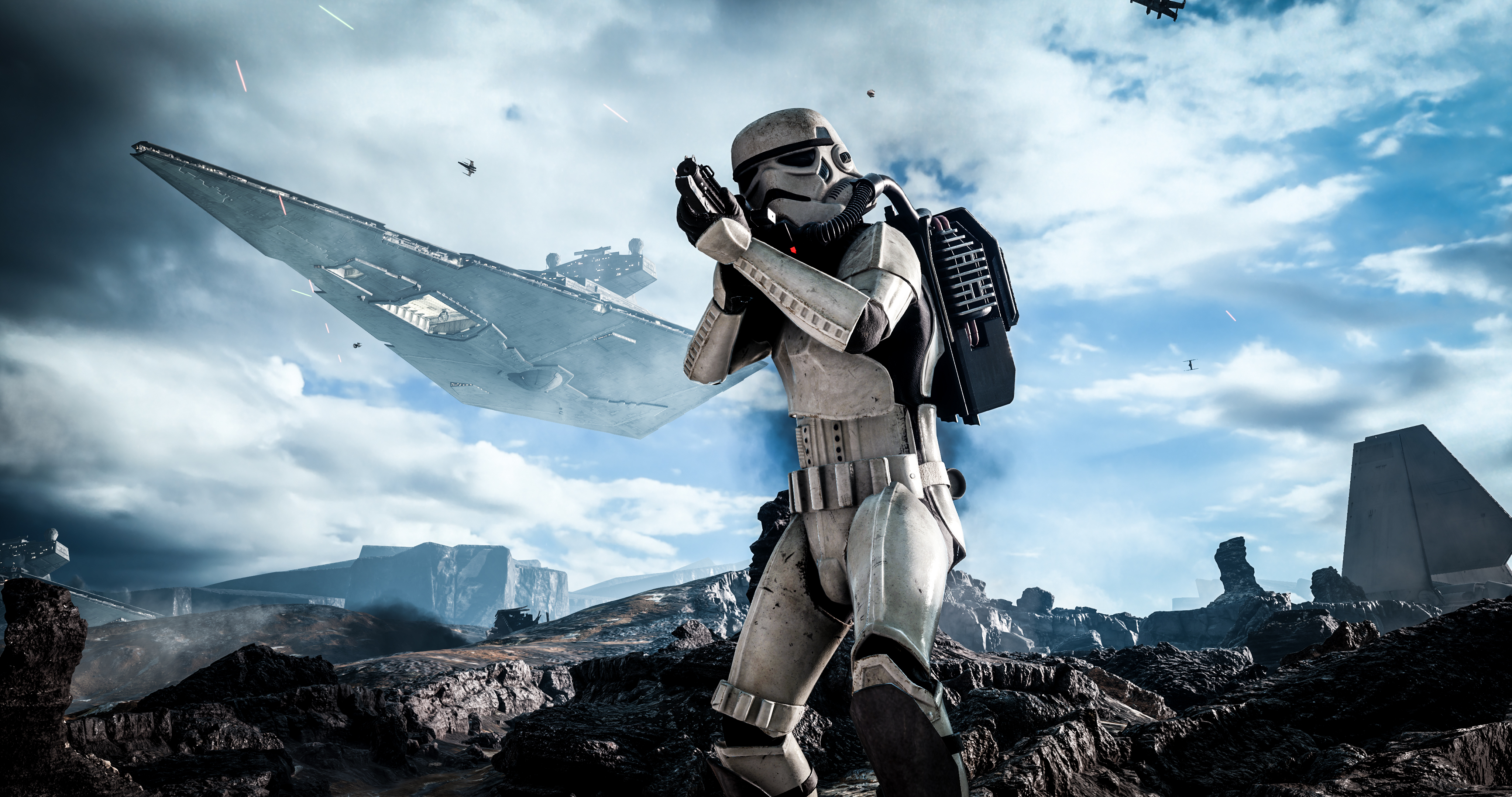 Wallpaper Stormtrooper, Star Wars, Star Wars Battlefront, Cloud, Sky, Background Free Image