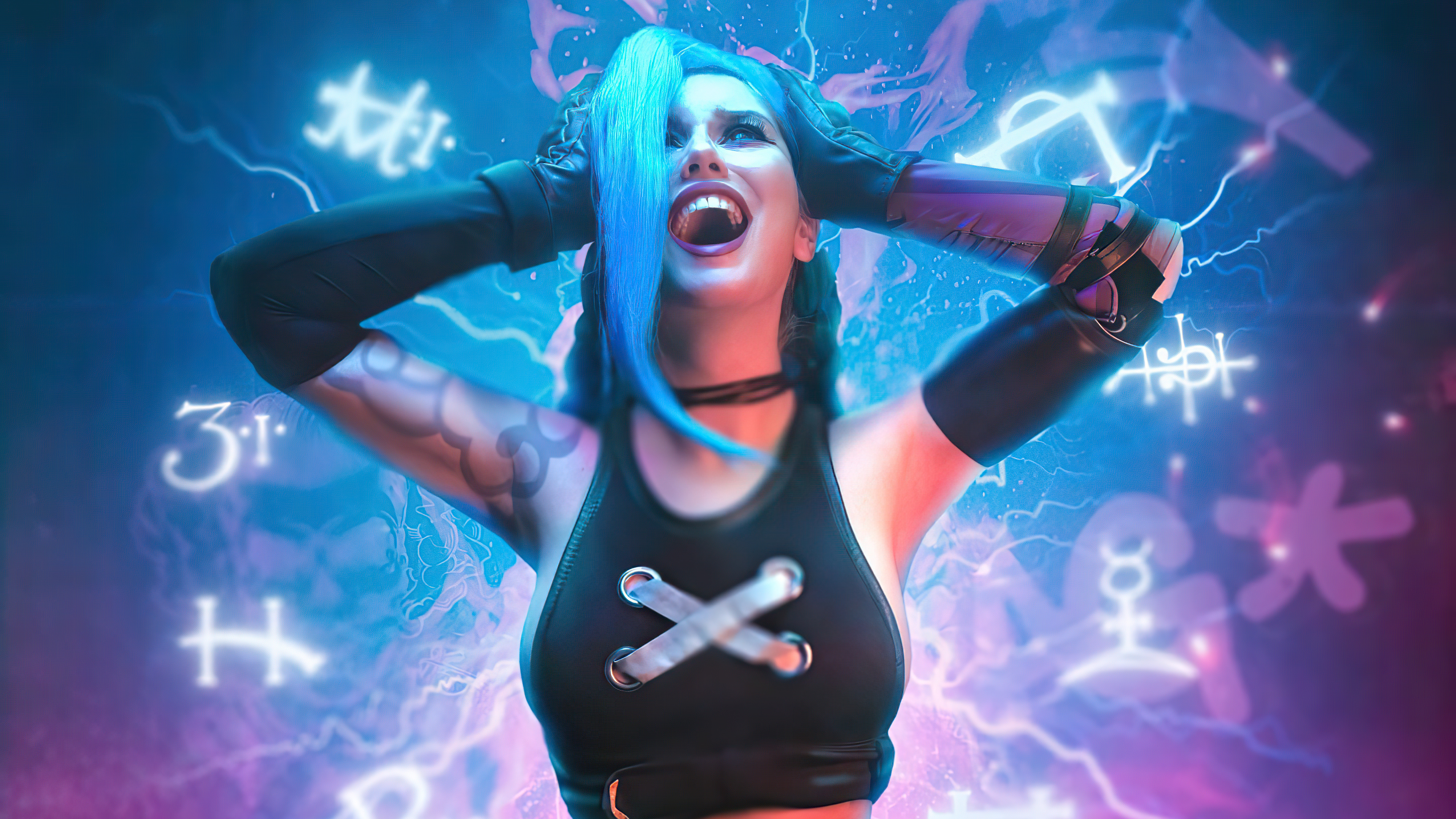 Crazy Jinx Cosplay Laptop Full HD 1080P , HD 4k Wallpaper Image, Background, Photos and Picture