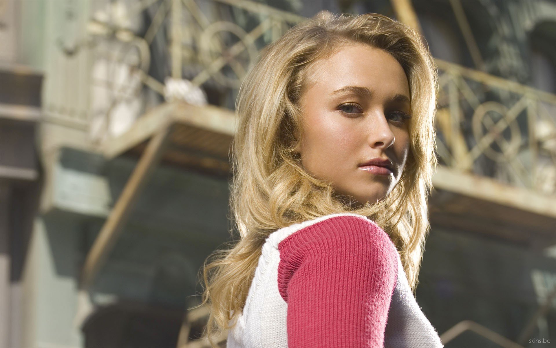 Hayden Panettiere, Blonde, Eyes, Blue eyes, Lips, Sweater HD Wallpaper / Desktop and Mobile Image & Photo