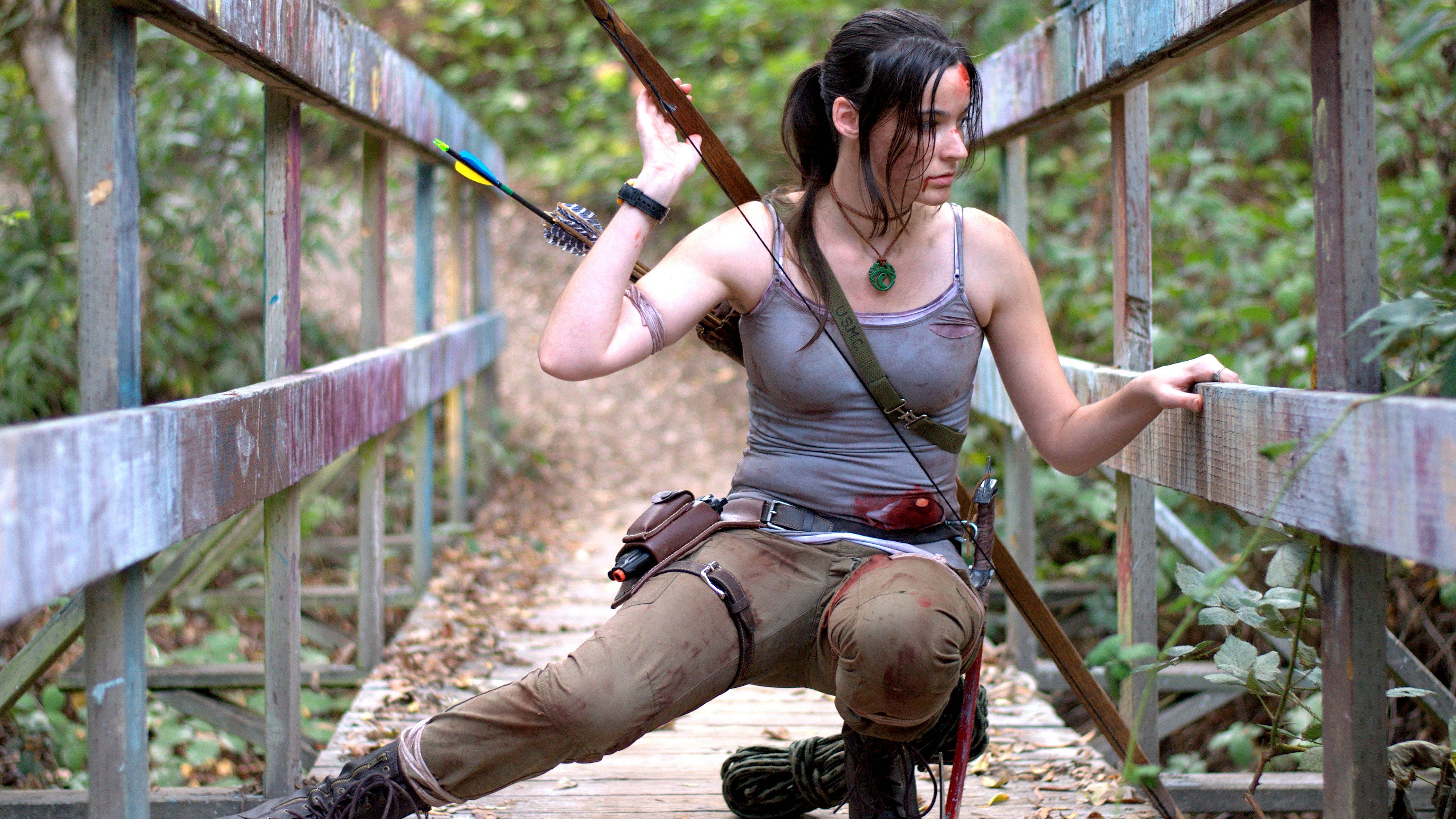 Lara Croft Tomb Raider Cosplay Ultra HD Wallpaper