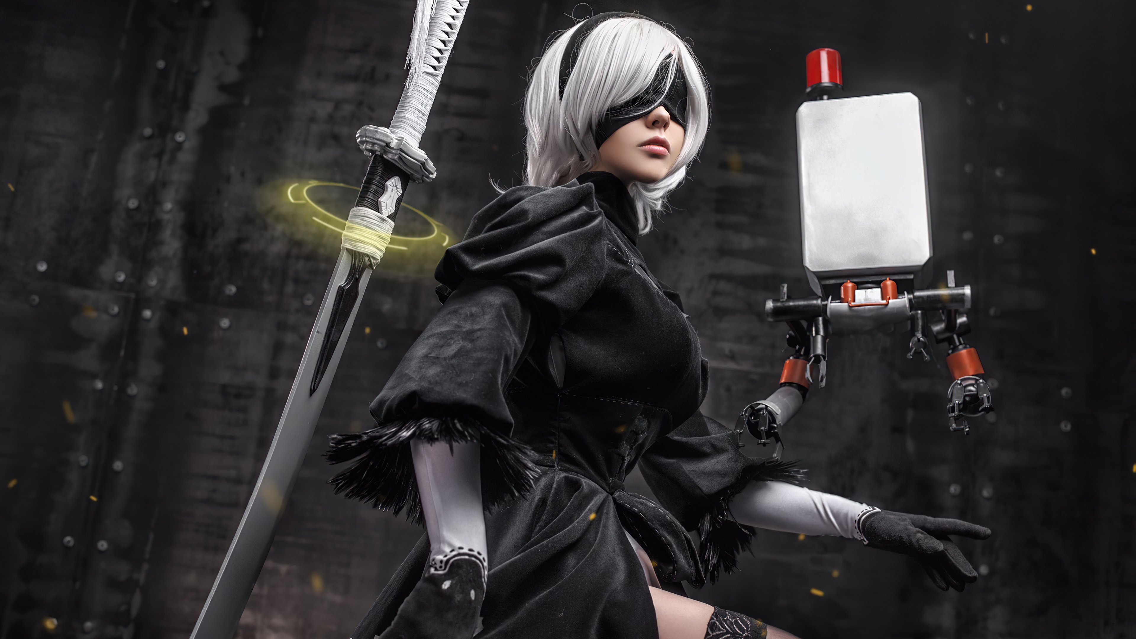 Nier Automata Cosplay Wallpaper 4k for Desktop