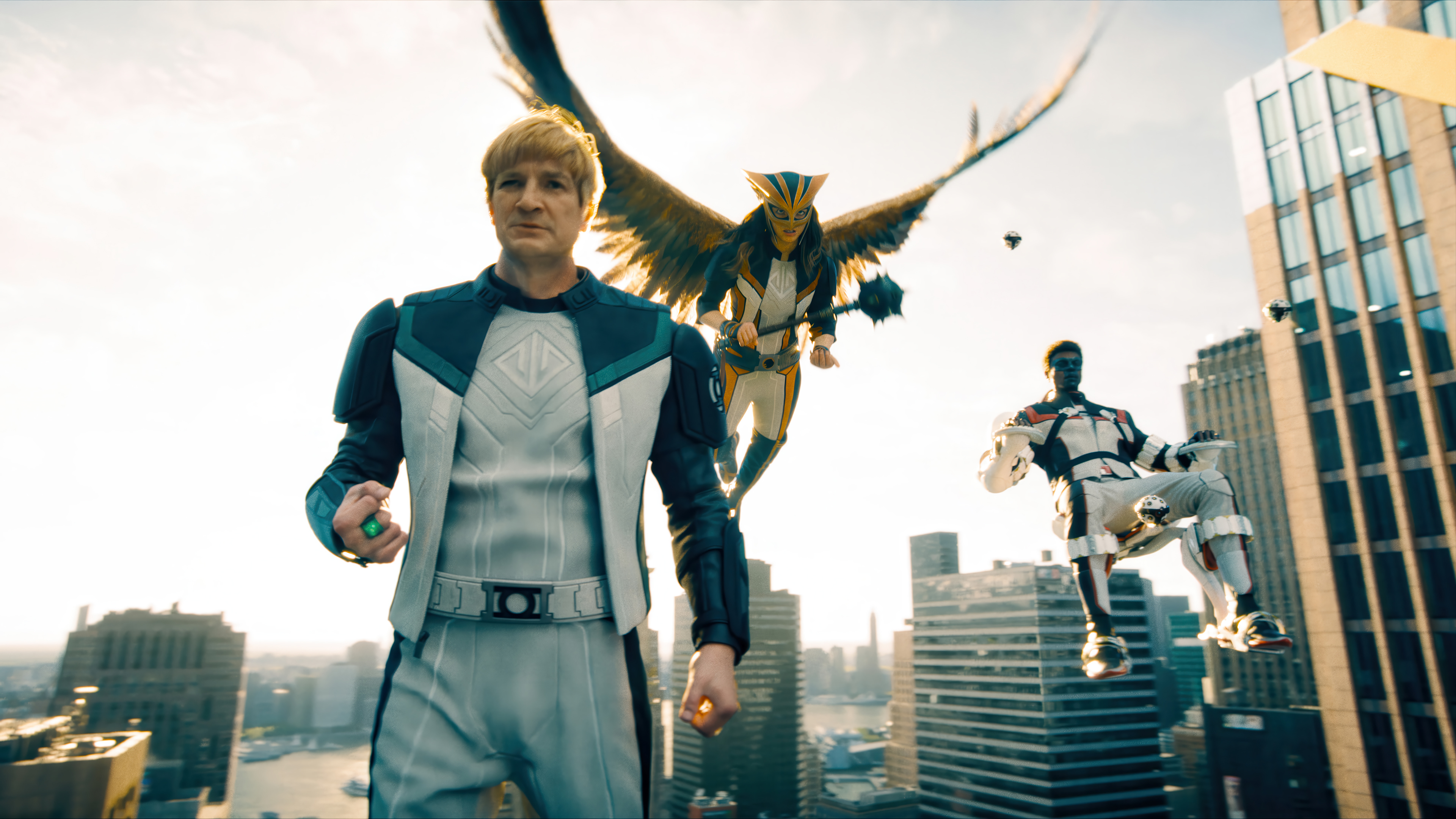 Superman 2025 Guy Gardner Hawkgirl Mr. Terrific Wallpaper 4K HD PC