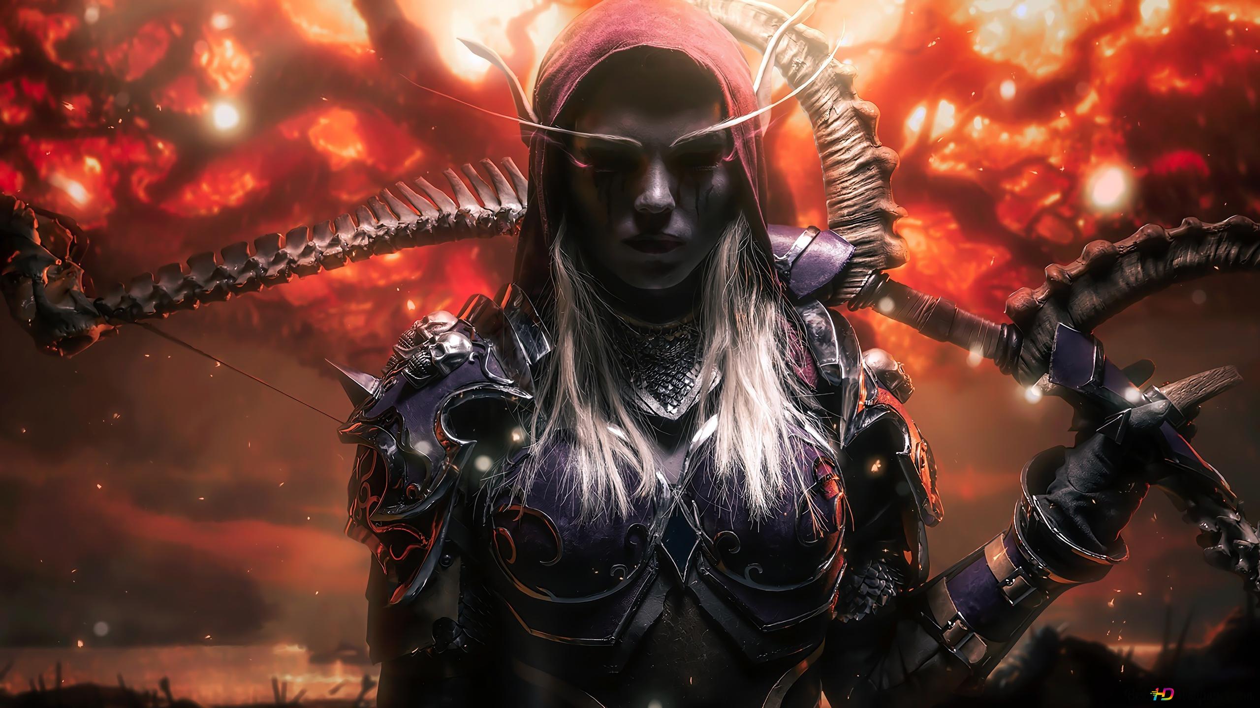 Sylvanas Windrunner (Cosplay) of Warcraft (WoW) 4K wallpaper download