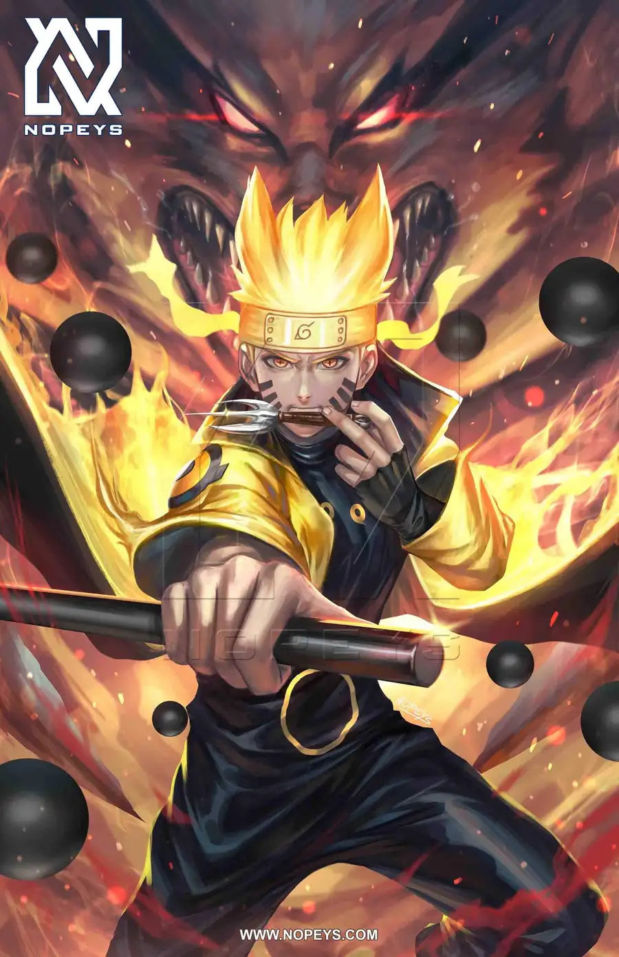Naruto Sage Mode Wallpaper Naruto Anime Wall Arts Sage Mode Six Paths Mode Liberia Ubuy