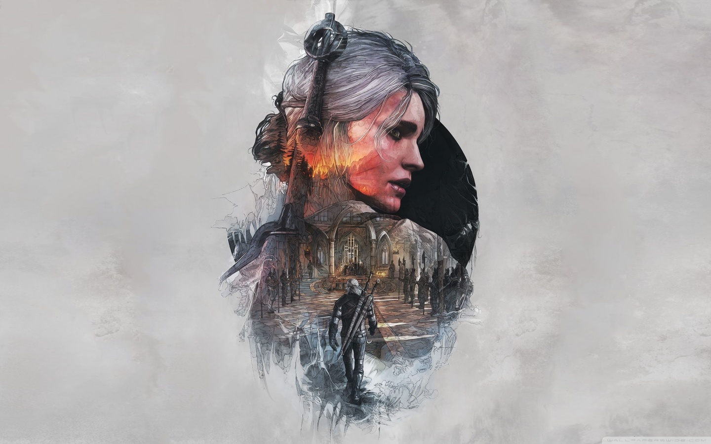 The Witcher 3 Wild Hunt Ciri FanArt 4K UHD Wallpaper for UltraHD Desktop and TV, Widescreen and UltraWide Display, Dual Monitor, Smartphone and Tablet Devices