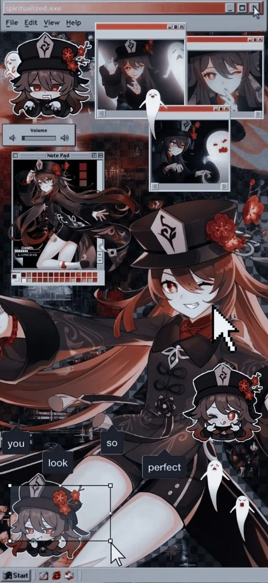 Hu tao wallpaper (phone) Genshin Impact