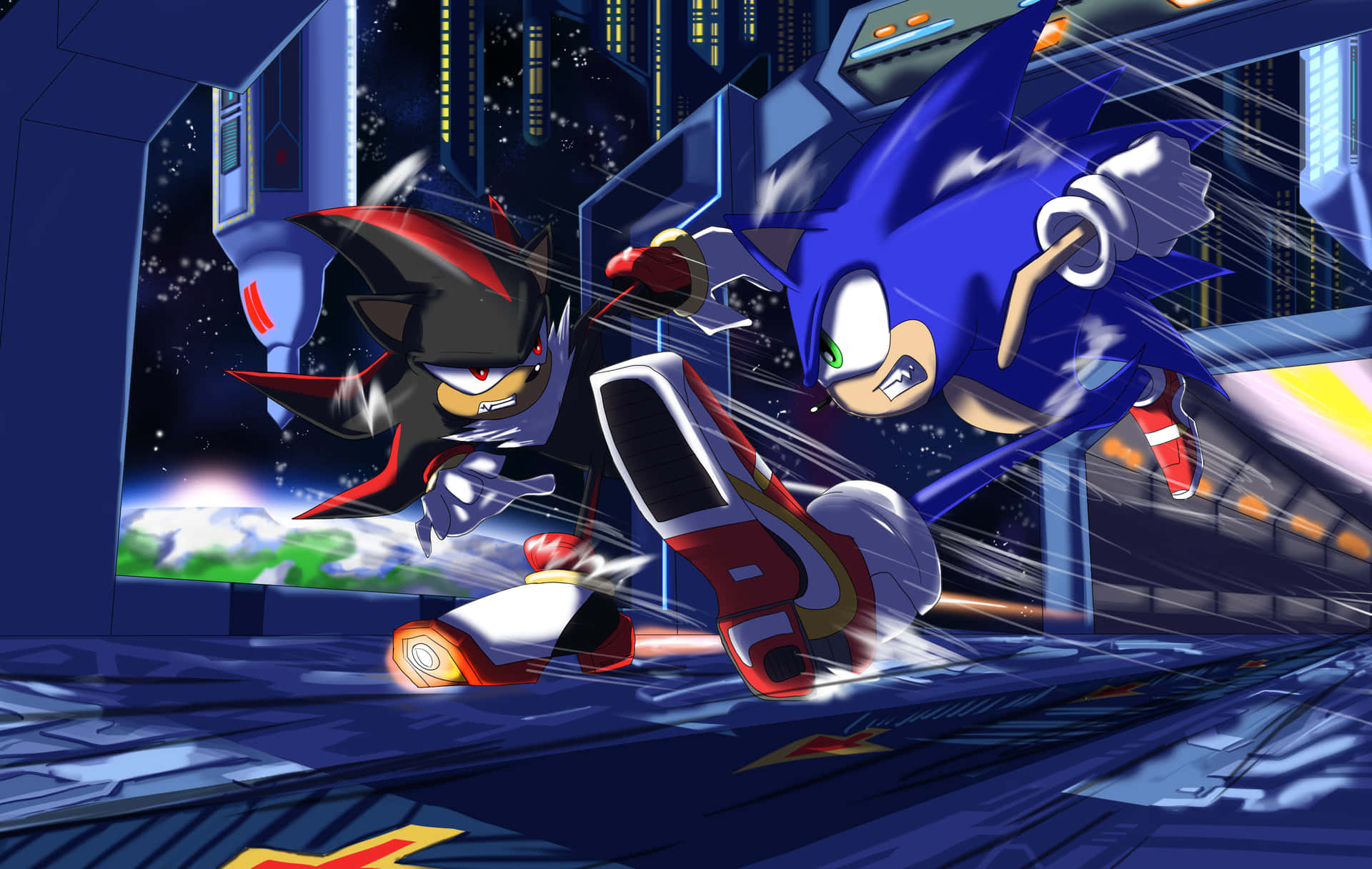 Download Sonic and Shadow Rivals Unite Wallpaper