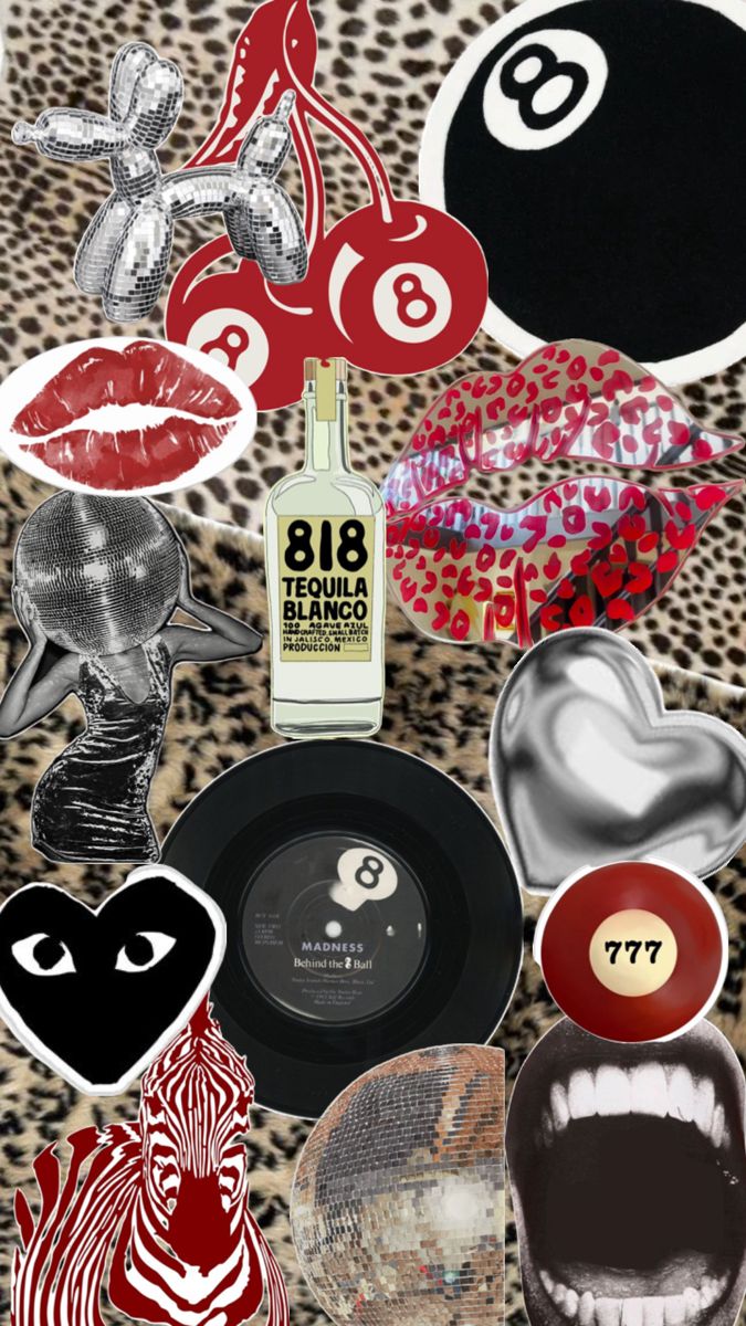 aesthetic #leopard #cheetah ball #vibe #collage