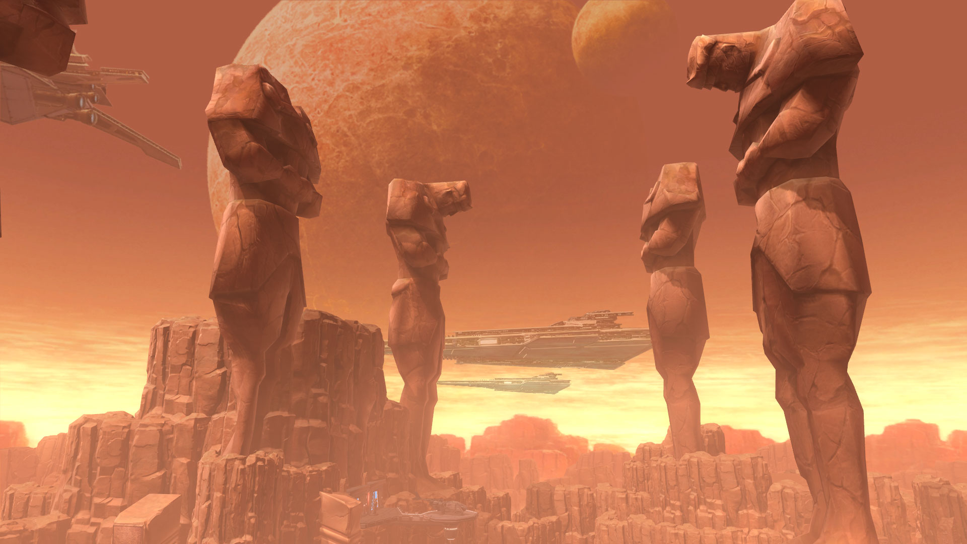 Just over a year ago I took some pics in game, here are some pics of Korriban to showcase the differences 7.6 brought