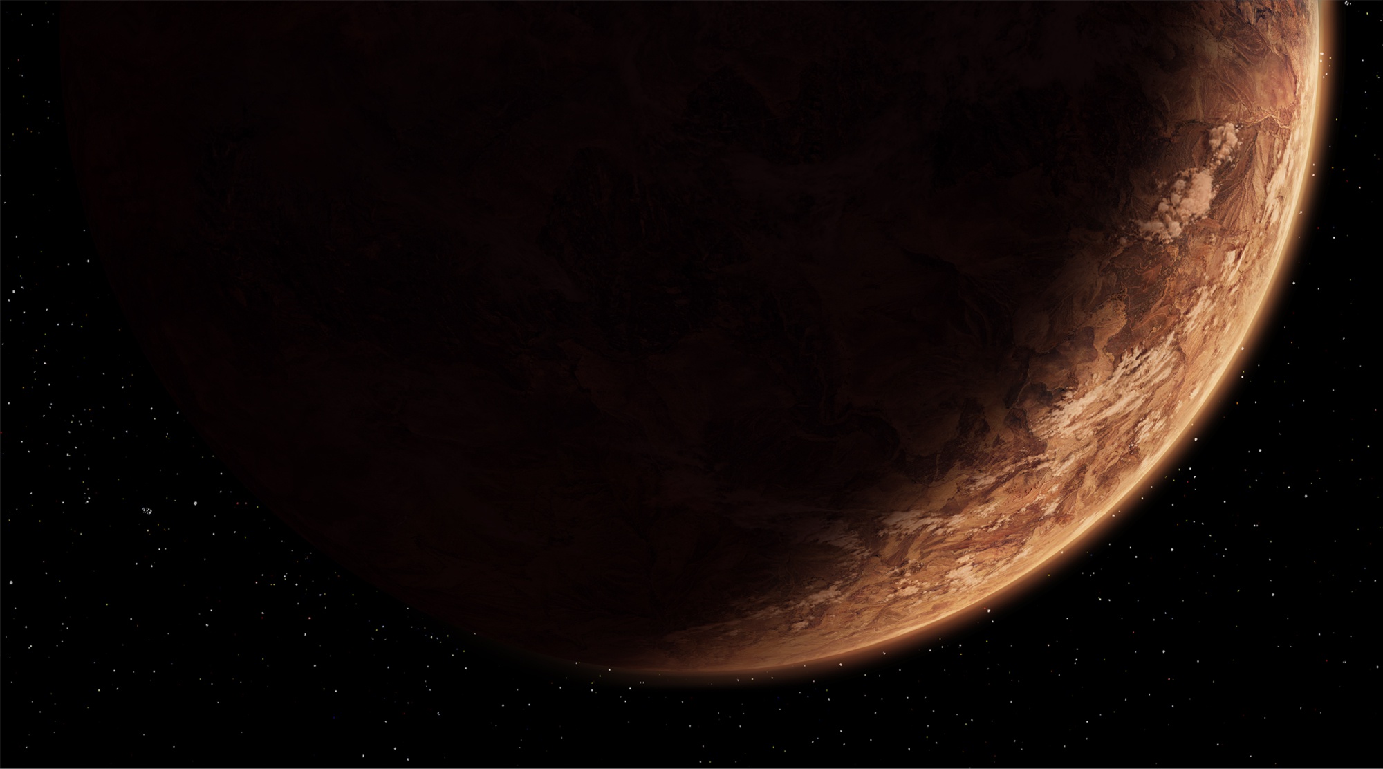 Wallpaper Star Wars, brown, stars, The Old Republic, planet, darkness, Sci fi, planet Korriban. for mobile and desktop, section космос, resolution 2000x1112