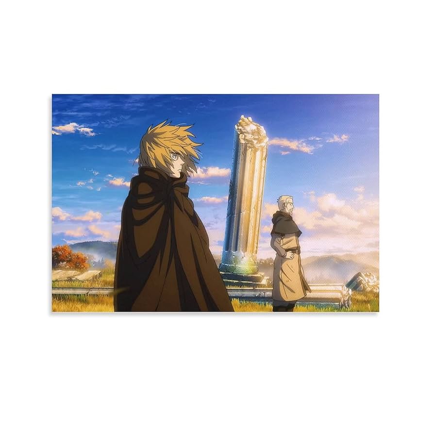 Vinland Saga Anime Poster Artworks Canvas Poster Room Aesthetic Wall Art Prints Home Modern Decor Gifts Framed Unframed 16x24inch(40x60cm)