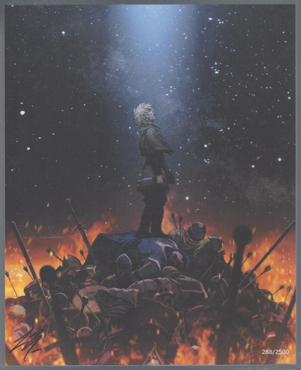 2500 VINLAND SAGA 8x10 ARTIST SIGNED Jacob Noble Bam Box Art