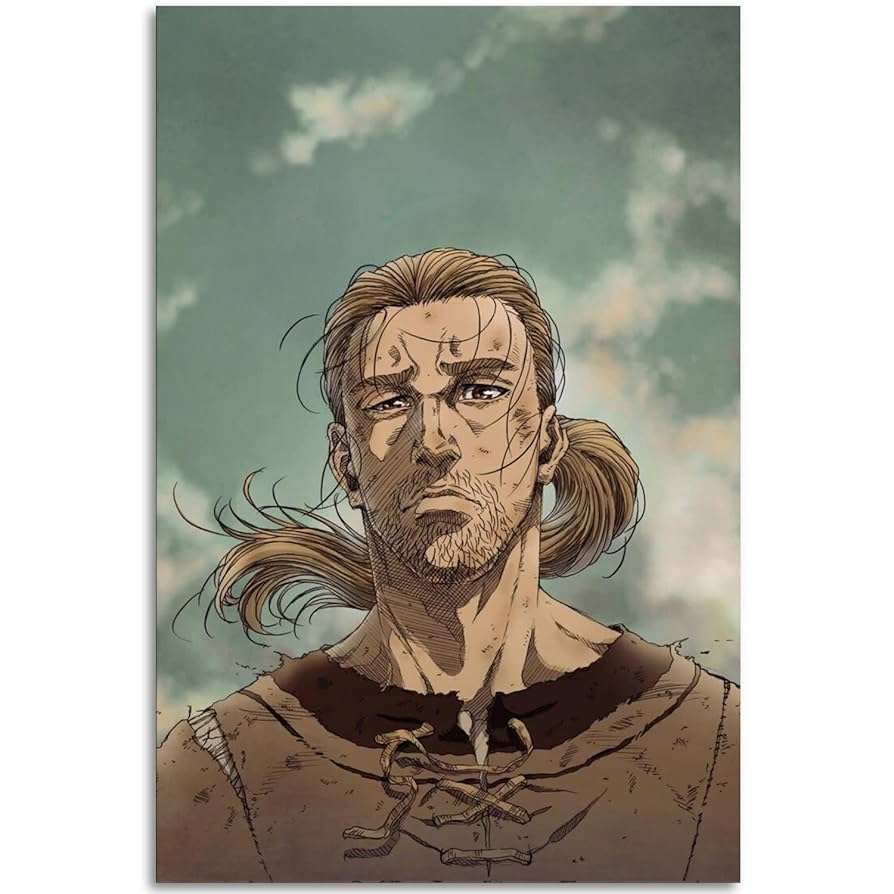 Anime Vinland Saga Thorfinn Poster Canvas Wall Art Print Modern Family Bedroom Decor Posters Gifts (Unframe, 12x18inch): Posters & Prints