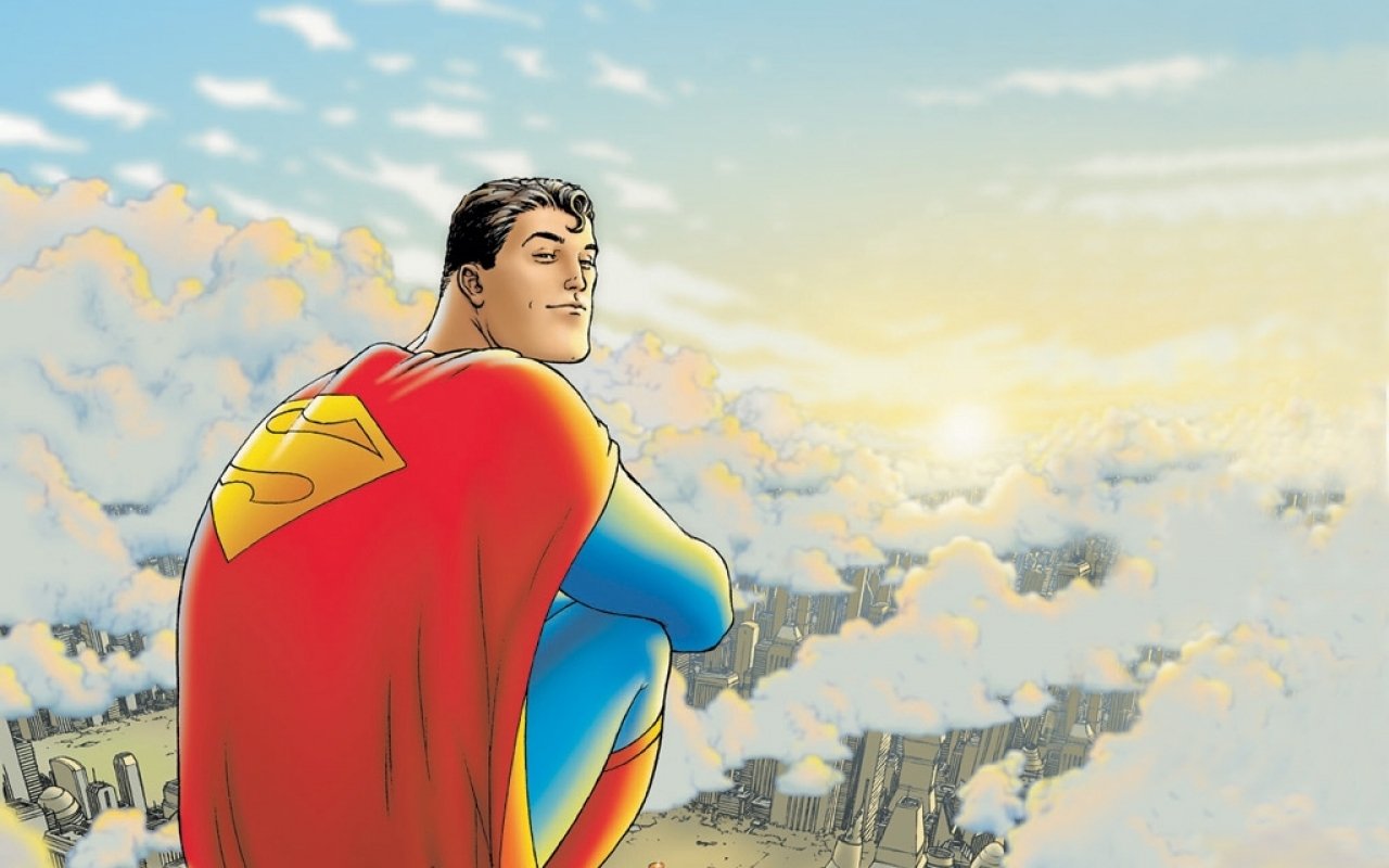 All Star Superman: The Legendary Comic Hero Soars Above the City