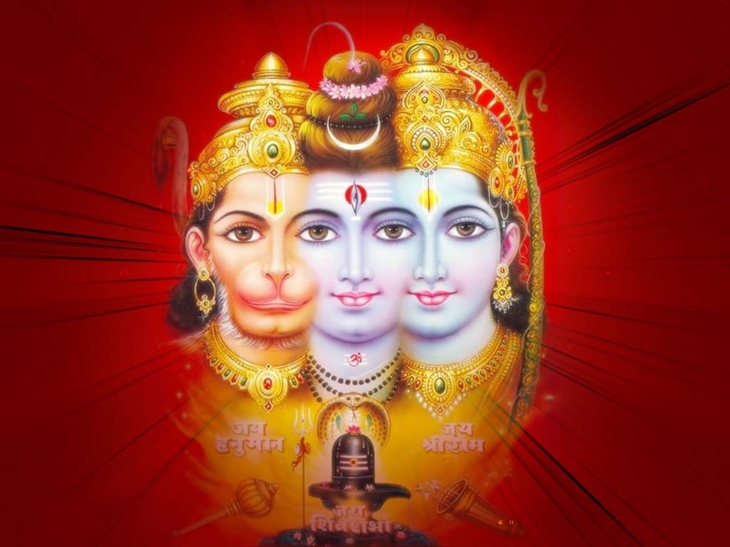 Festival Chaska: Lord Rama with Shiva and Hanuman HD Photo Image Download
