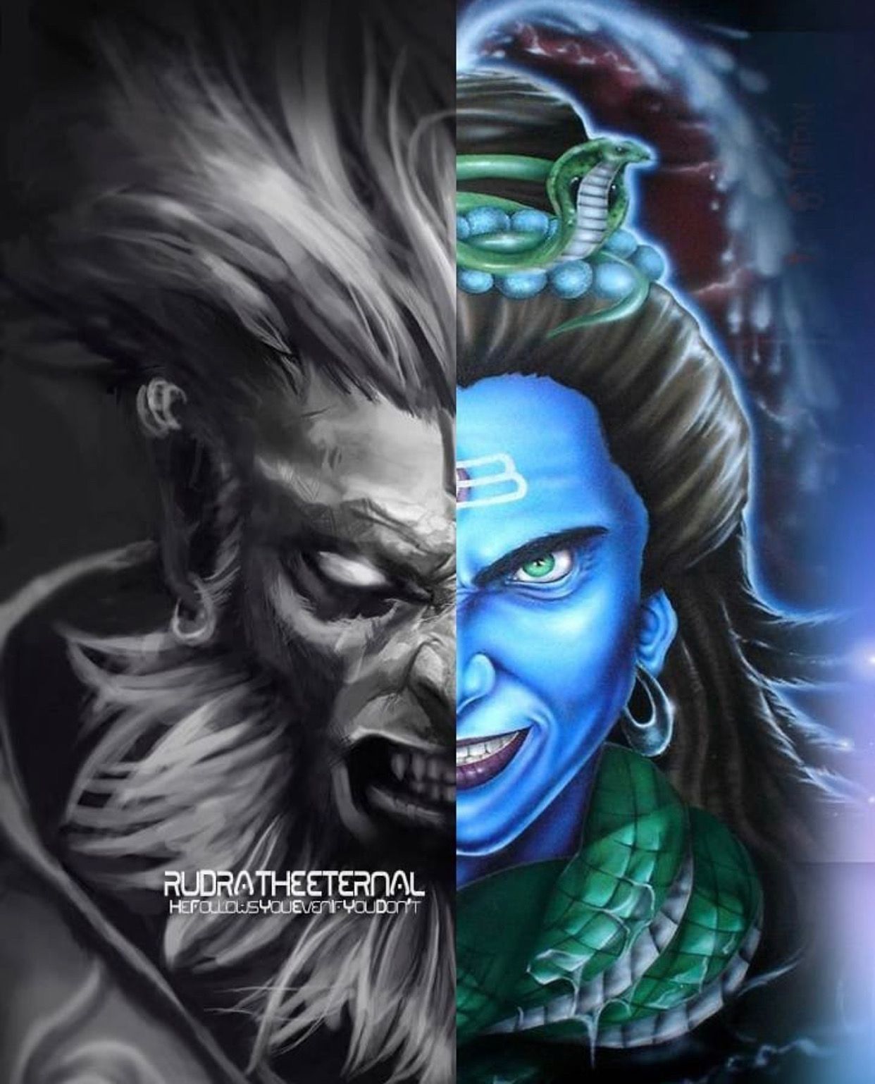 Lord Shiva In Rudra Avatar Animated Wallpaper, HD Lord Shiva In Rudra Avatar Animated Background on WallpaperBat
