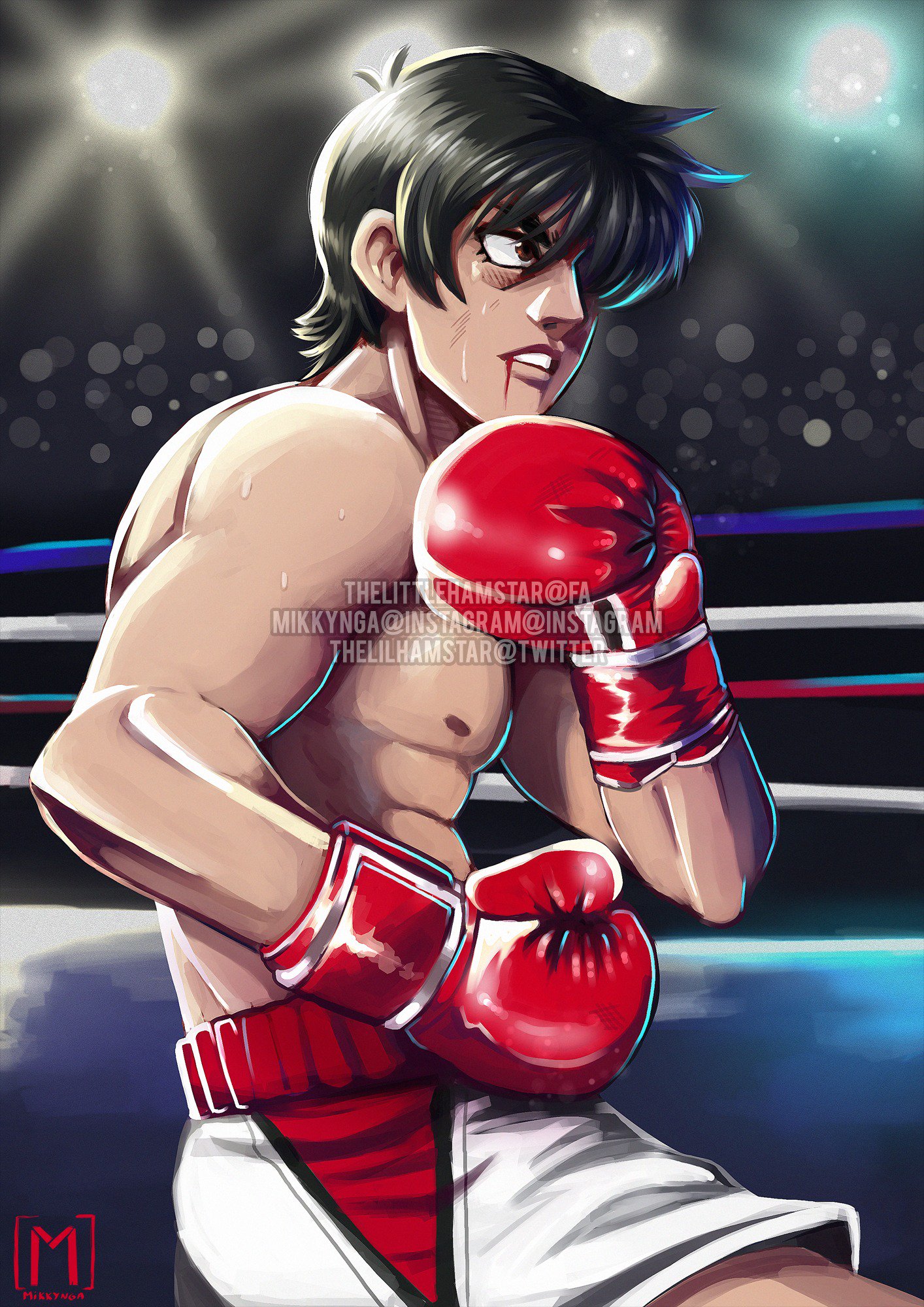 ✨Thelittlehamstar ✨ Commissions Open! Miyata, The genius #Hajimenoippo #ichiromiyata #miyata #fanart #ippofanart #はじめの一歩 #art #boxing