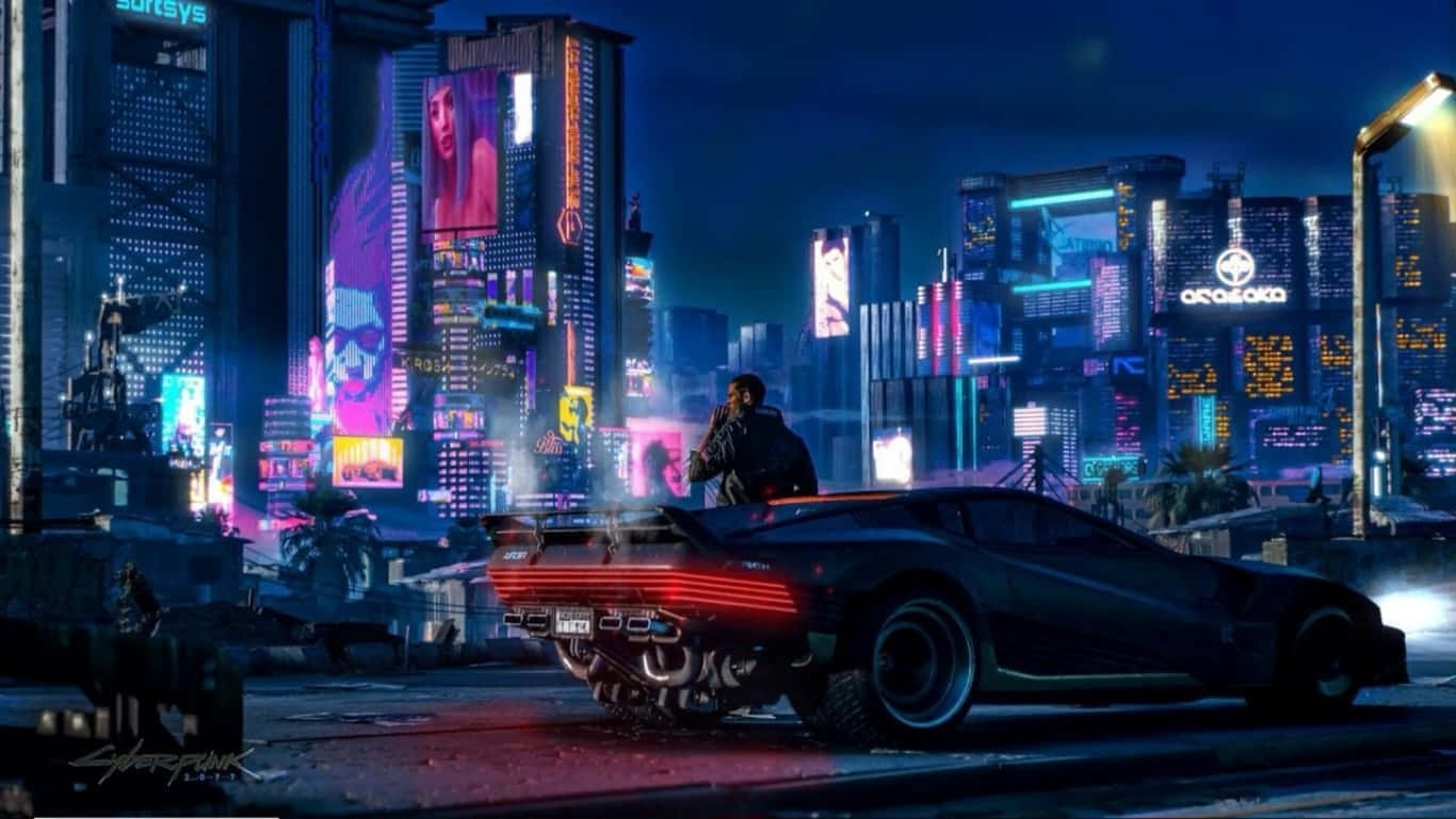 Download Exploring The Tech Noir Future Of Cyberpunk 2077 In Glorious High Definition. Wallpaper