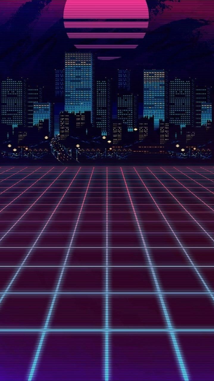 Tr00wav3 II: Tech Noir. Papel de parede vaporwave, Papéis de parede estéticos, Ondas retro