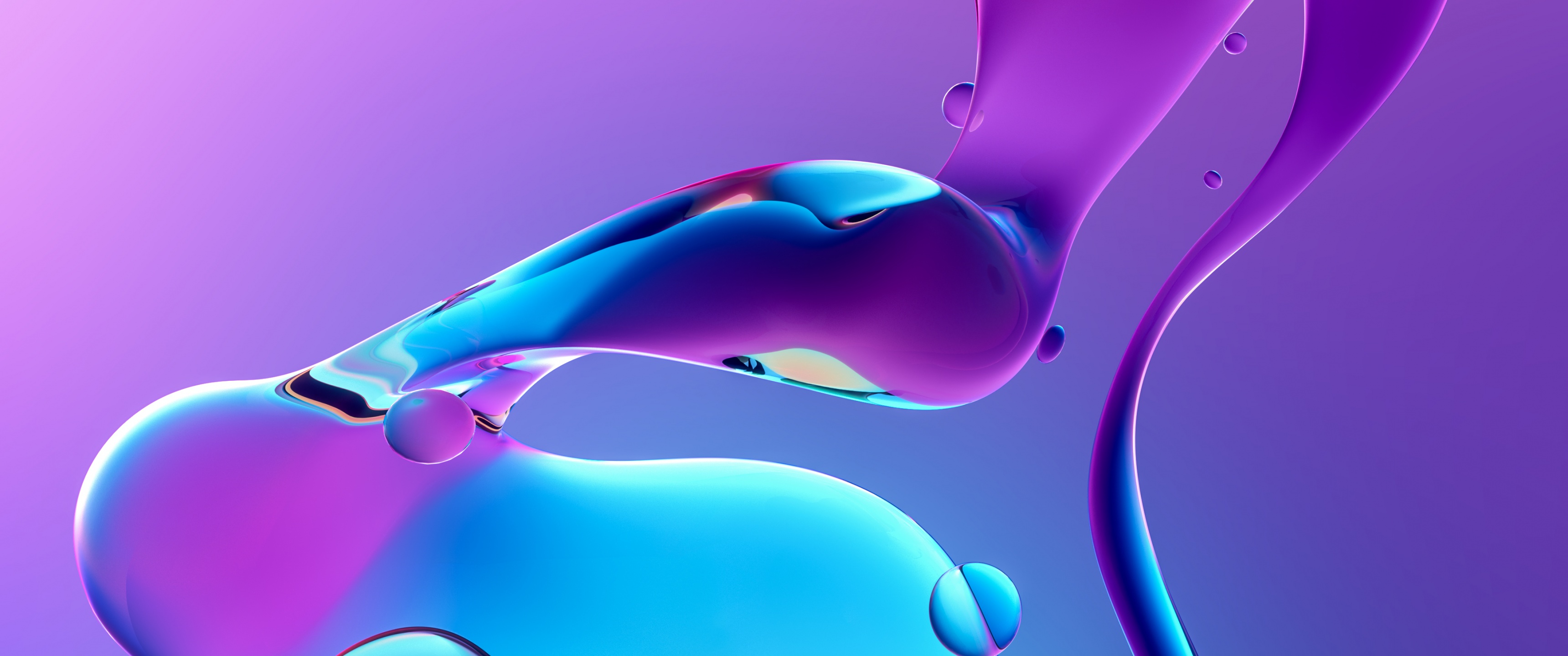 Fluidic Wallpaper 4K, Aesthetic, Glossy