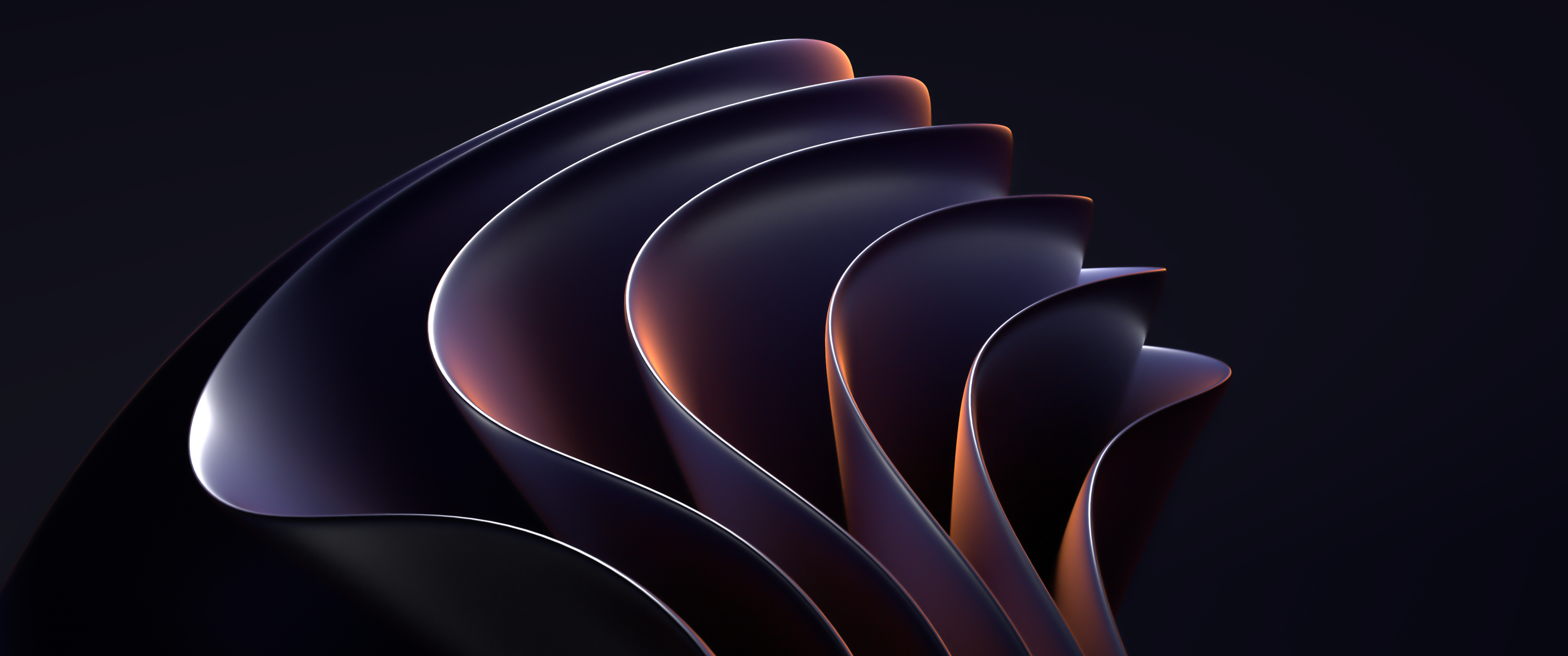 Download Windows 11, Amoled, Purple Wallpaper in 3440x1440 Resolution