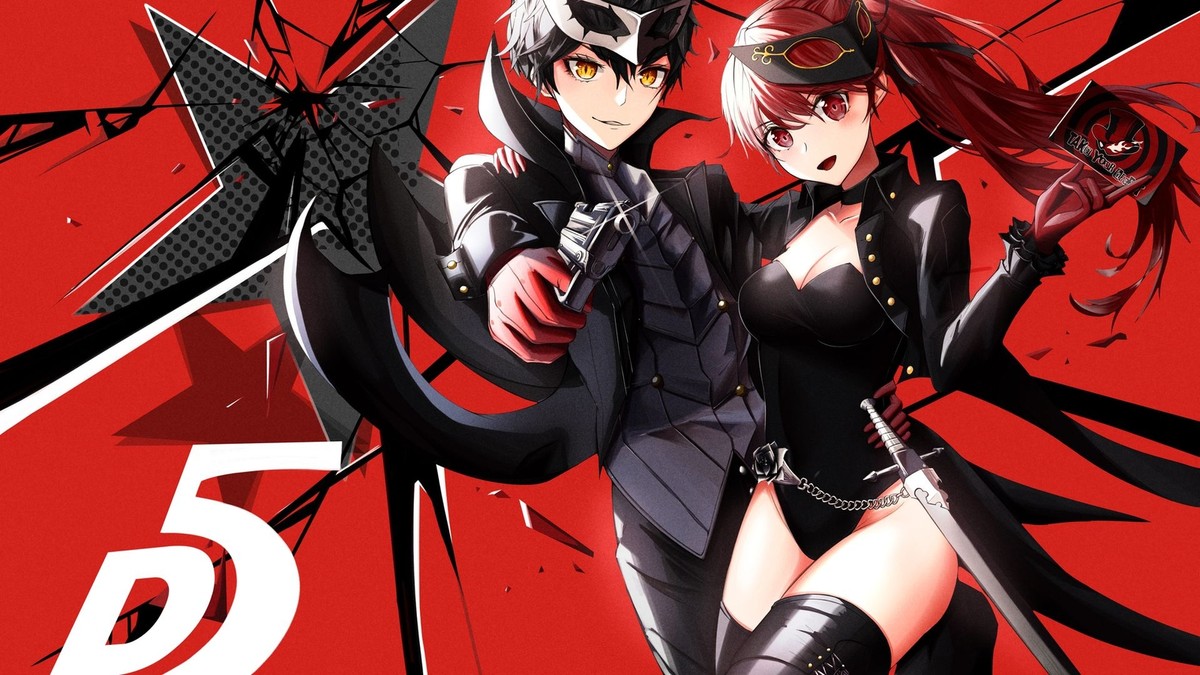 Anime persona 5 kasumi yoshizawa ren amamiya protagonist Playmat Gaming Mat Desk