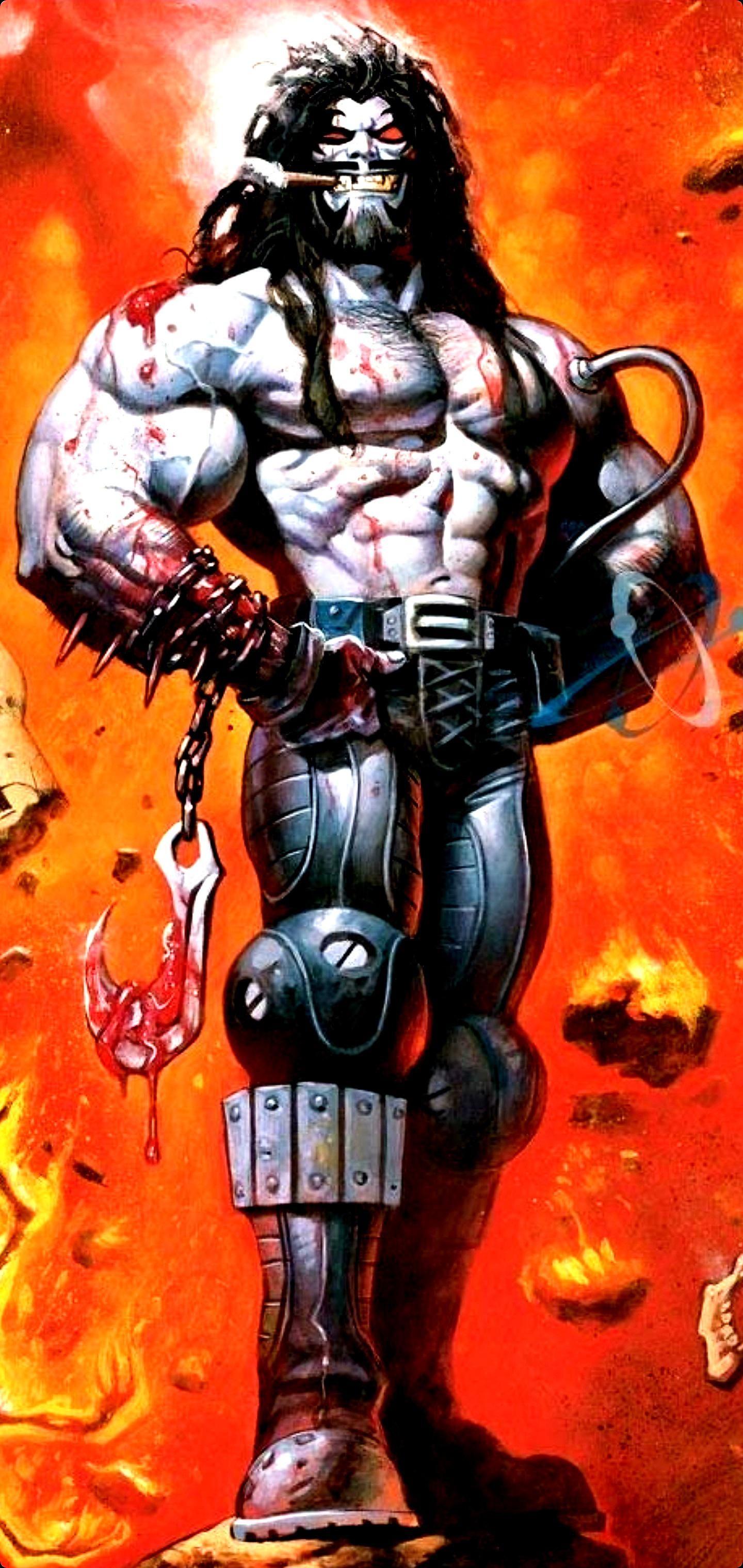 Wallpaper Lobo dc Comics, Art, Fiction, Cartoonist, Wolf, Background Free Image