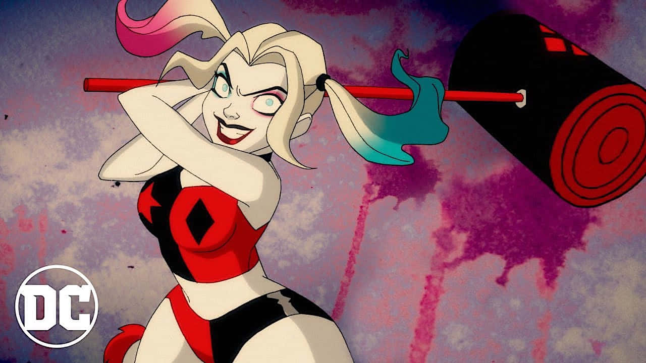 Download Harley Quinn and her crew in action from the animated series Wallpaper
