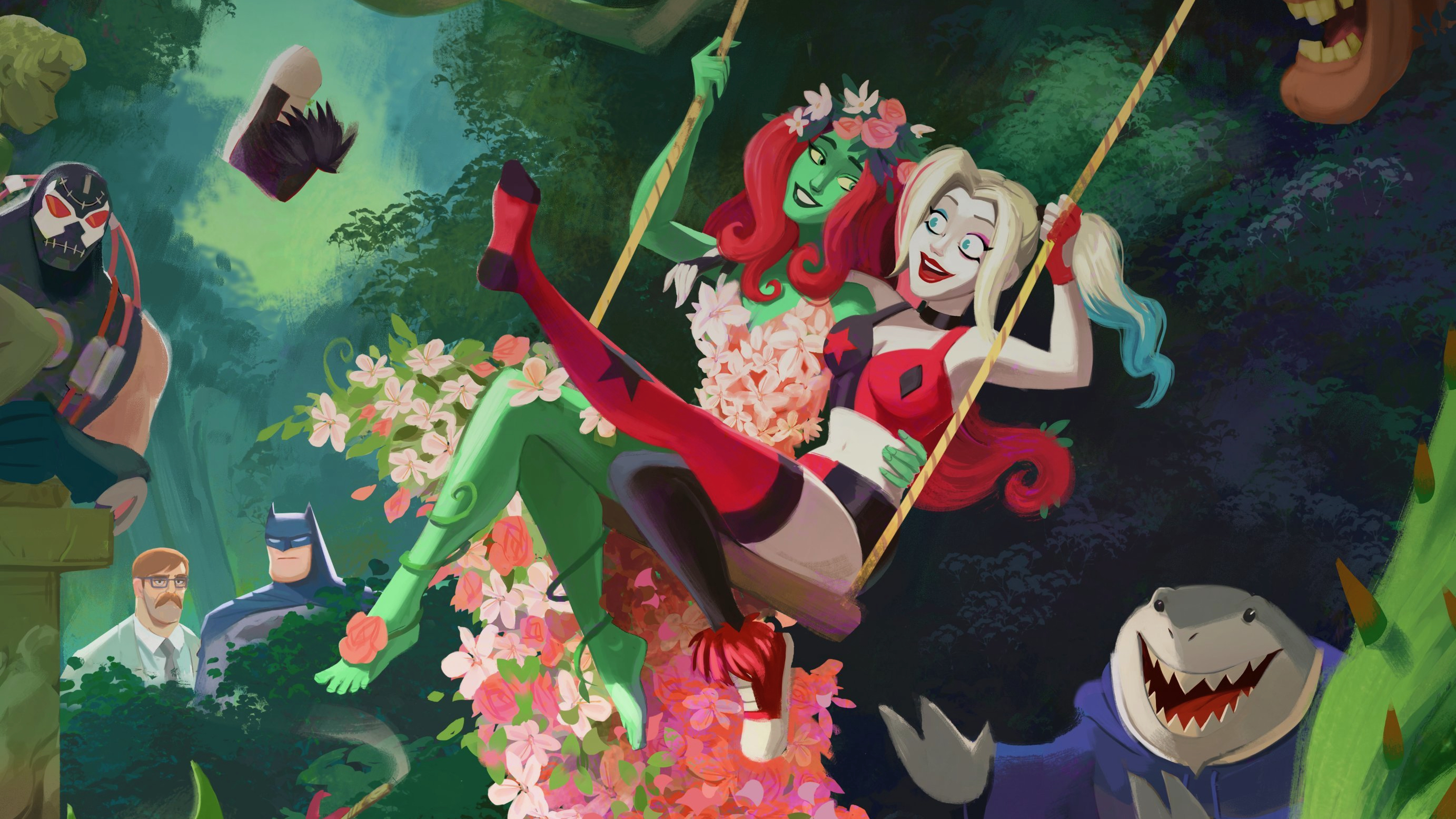 Download Poison Ivy Harleen Quinzel TV Show Harley Quinn HD Wallpaper