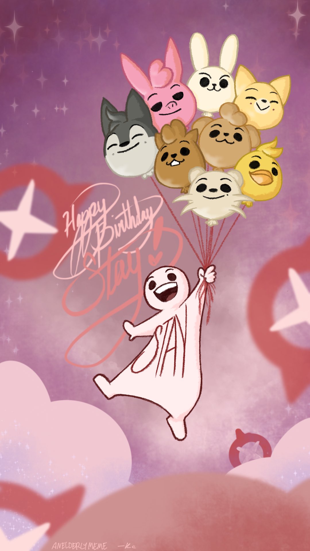 oi felix Birthday Stay❣️❣️ #skz #straykids (free phone wallpaper for everyone!)