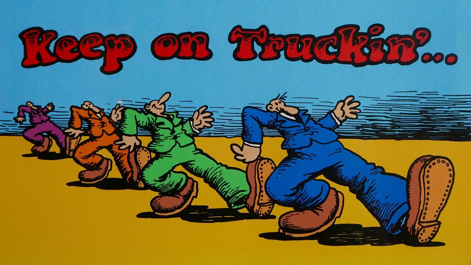 Keep On Truckin' by Robert Crumb [1920 x 1080]