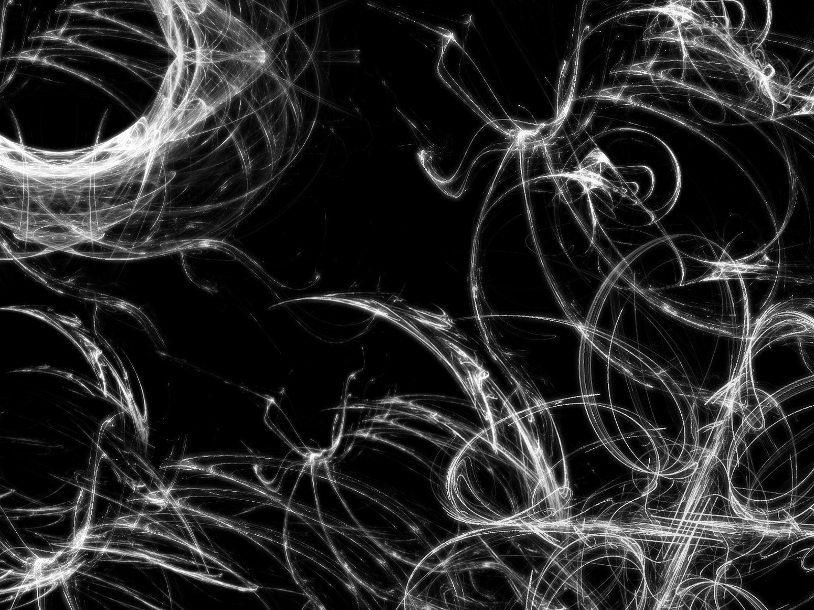 Ethereal White Swirls: HD Black & White Abstract Art