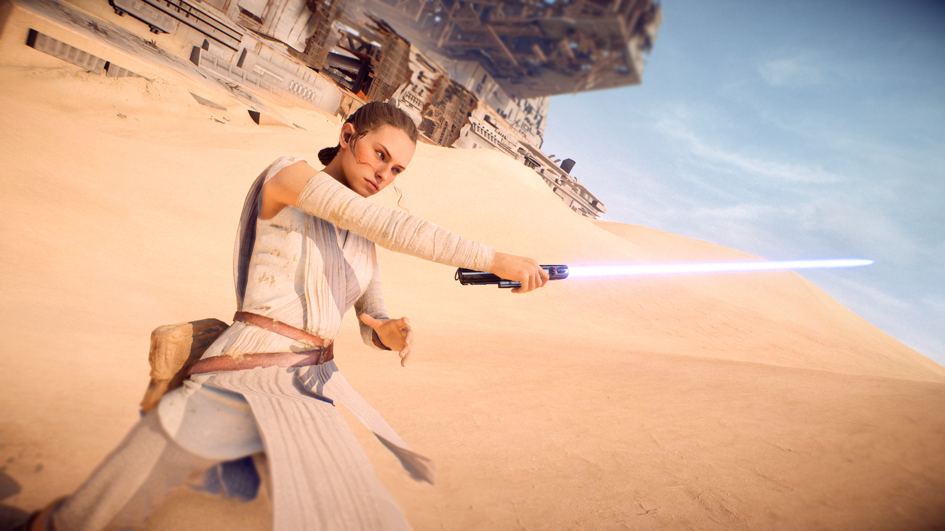Download Rey (Star Wars) Video Game Star Wars Battlefront II HD Wallpaper