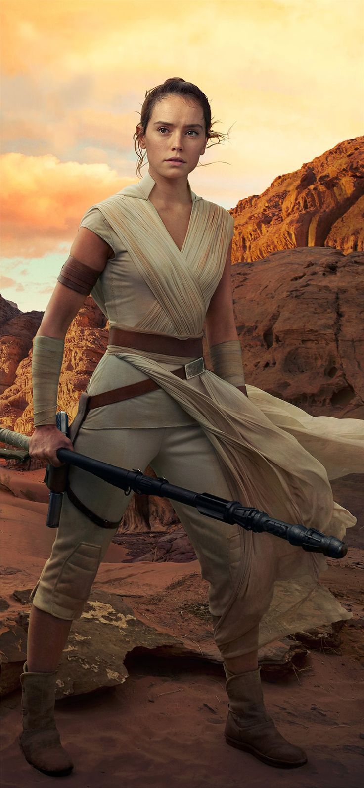 rey star wars the rise of skywalker 2019 4k iPhone X Wallpaper