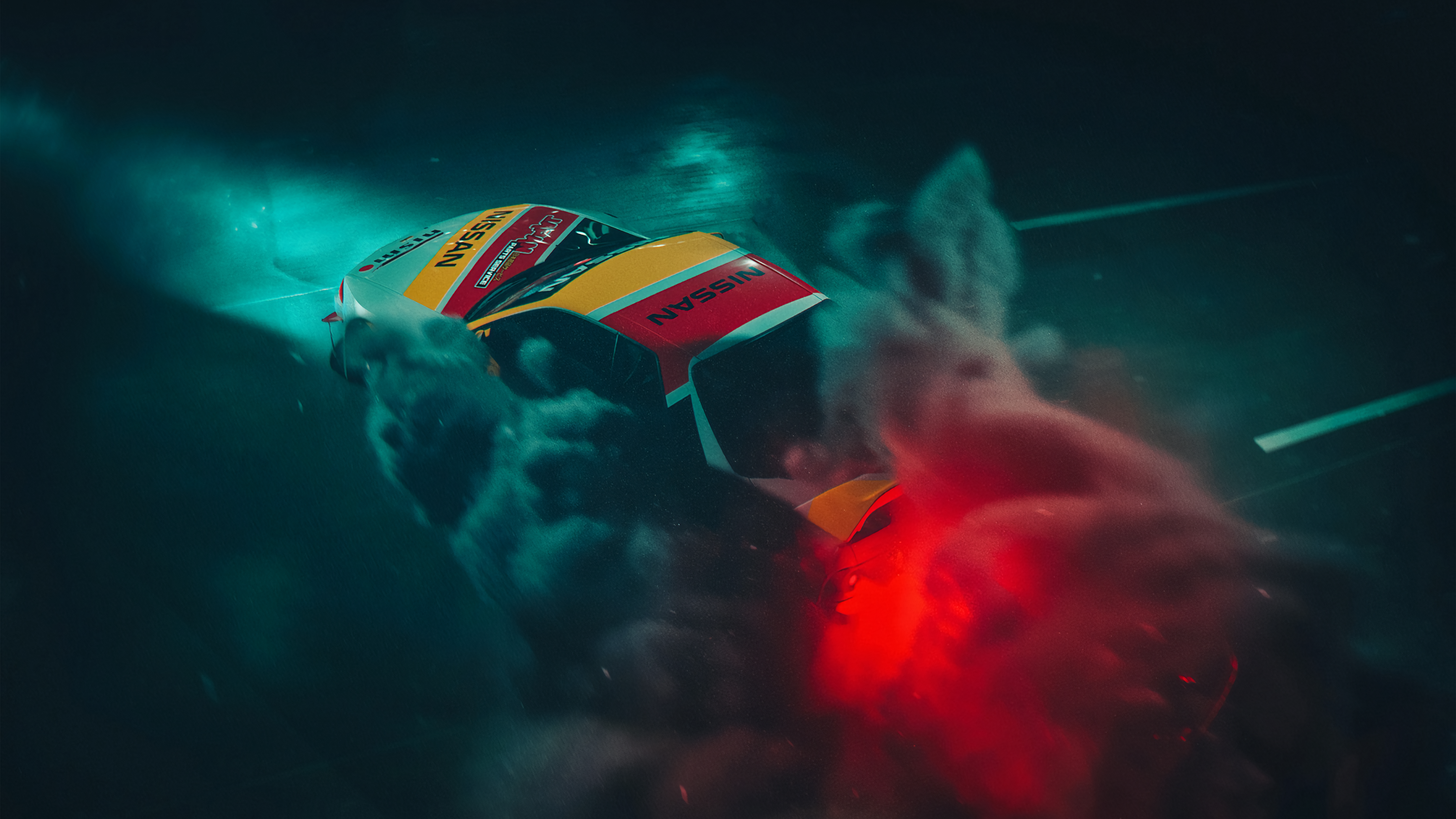Download Nissan Vehicle Drift 4k Ultra HD Wallpaper