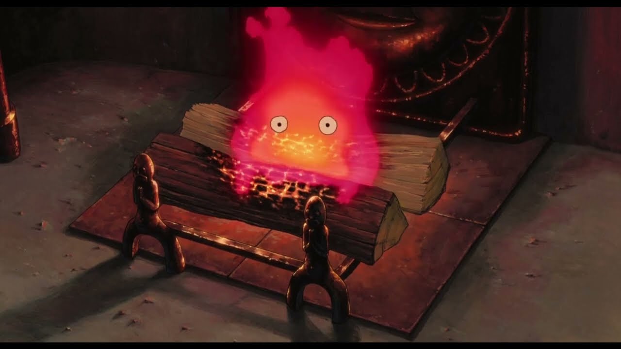 Calcifer Yule Log Fireplace