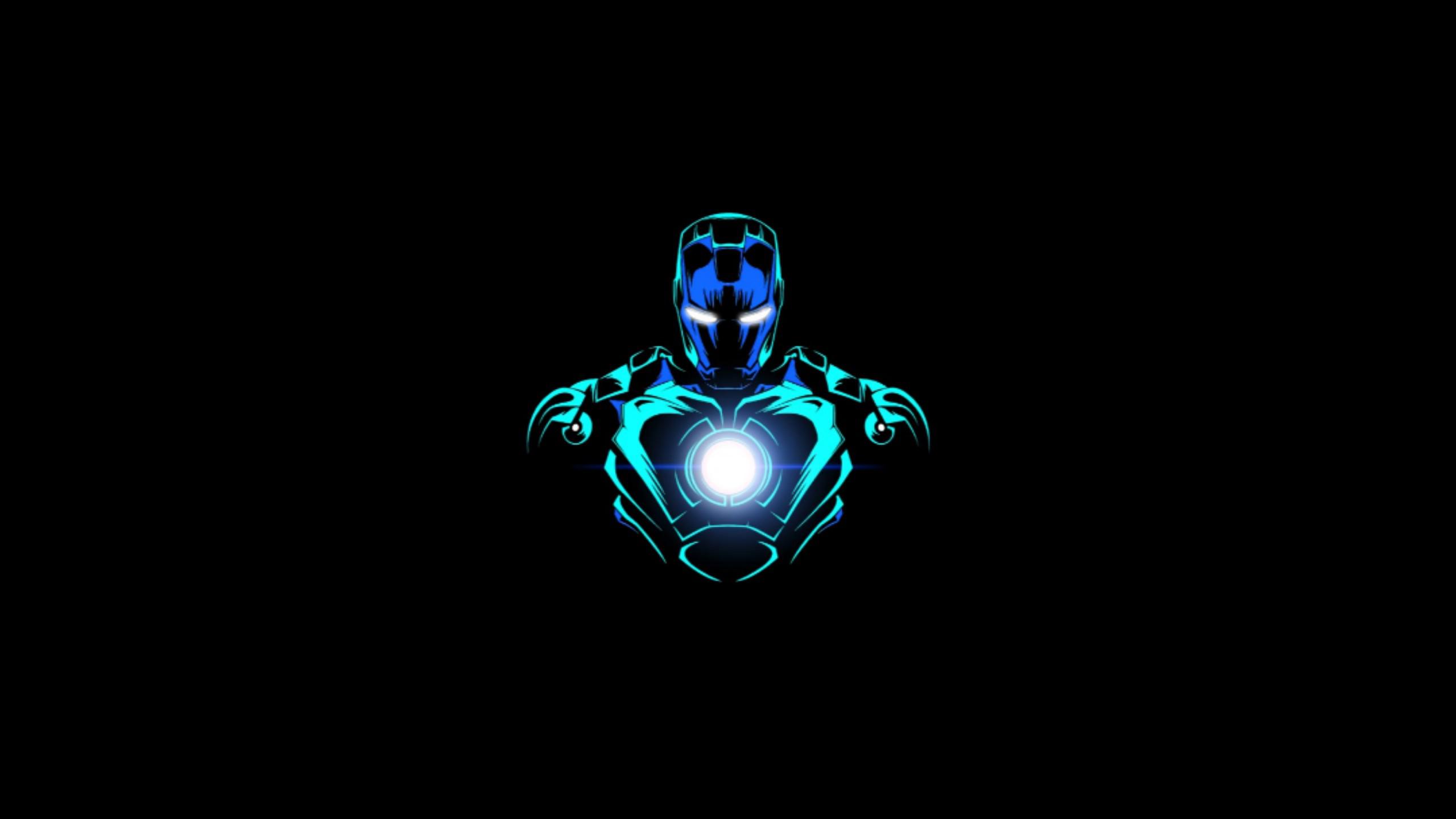 Aqua Azure Iron man [2560×1440]
