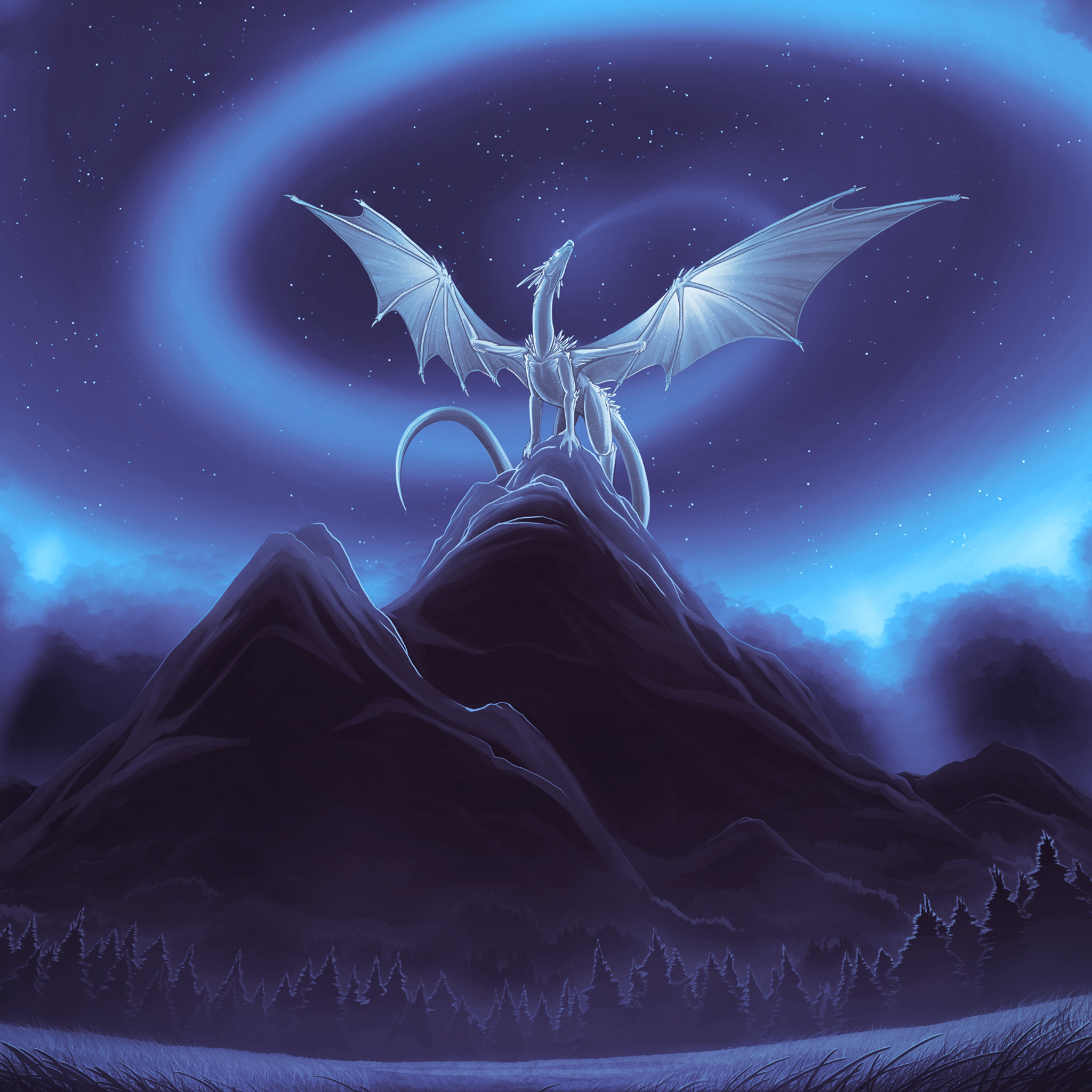 White Dragon On Mountain iPad Air , HD 4k Wallpaper, Image, Background, Photos and Picture
