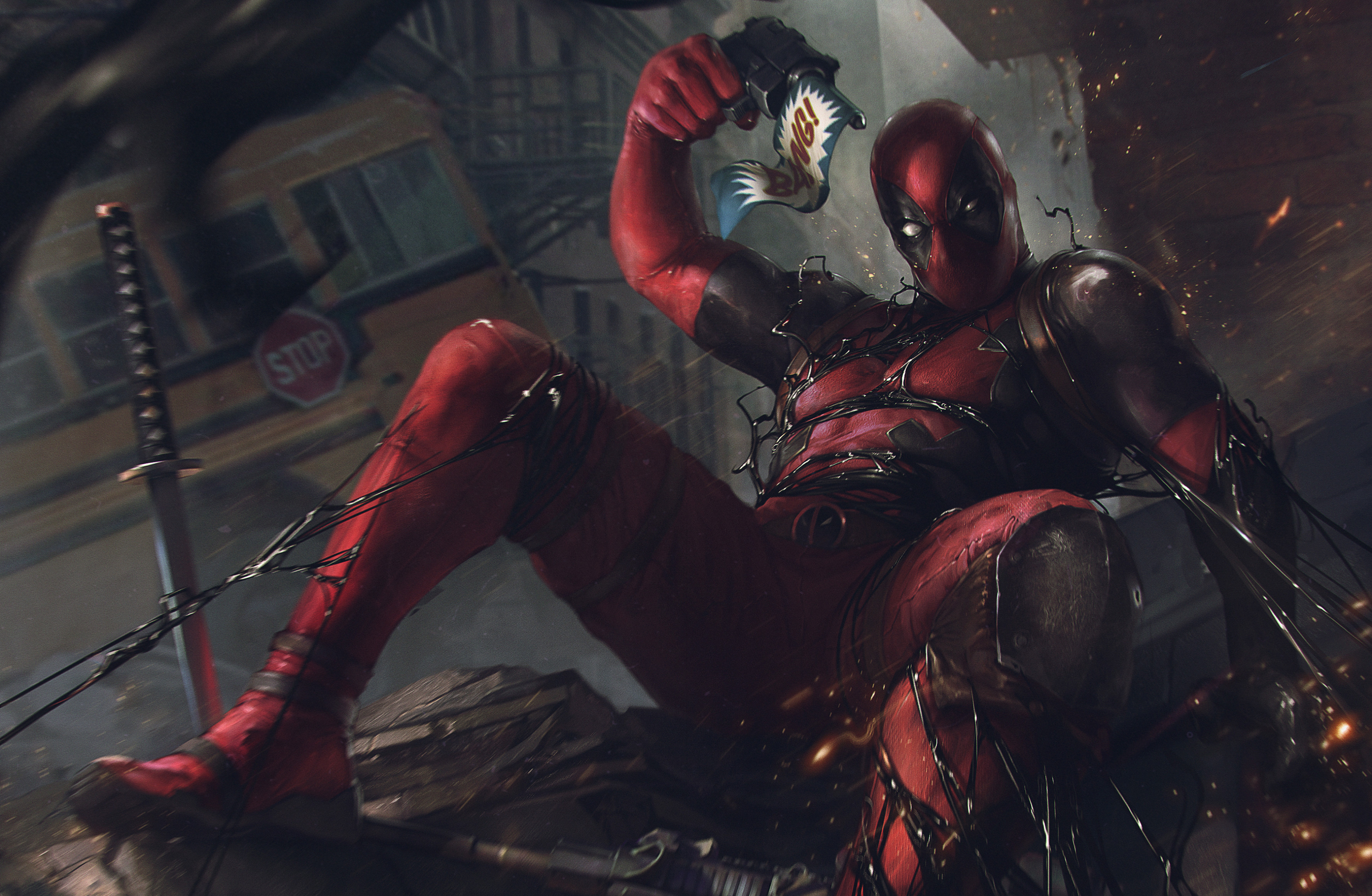 Deadpool 4k Artwork 2020 Wallpaper, HD Superheroes Wallpaper, 4k Wallpaper Image, Background, Photos and Picture