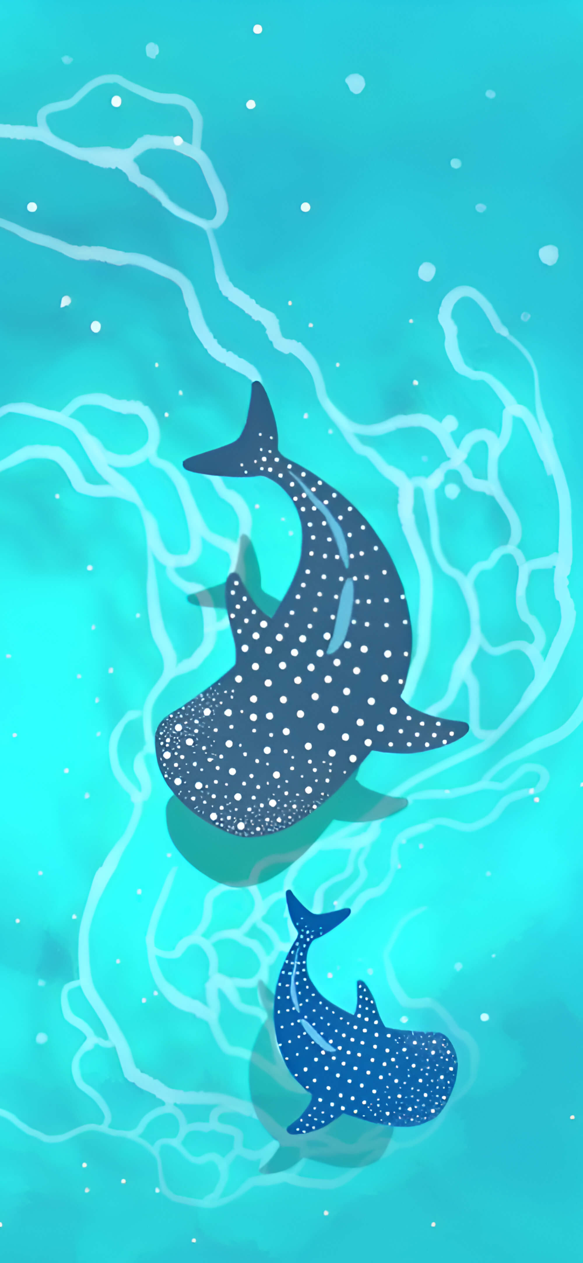 Oceanic Vibes Whale Sharks Wallpaper Wallpaper HD