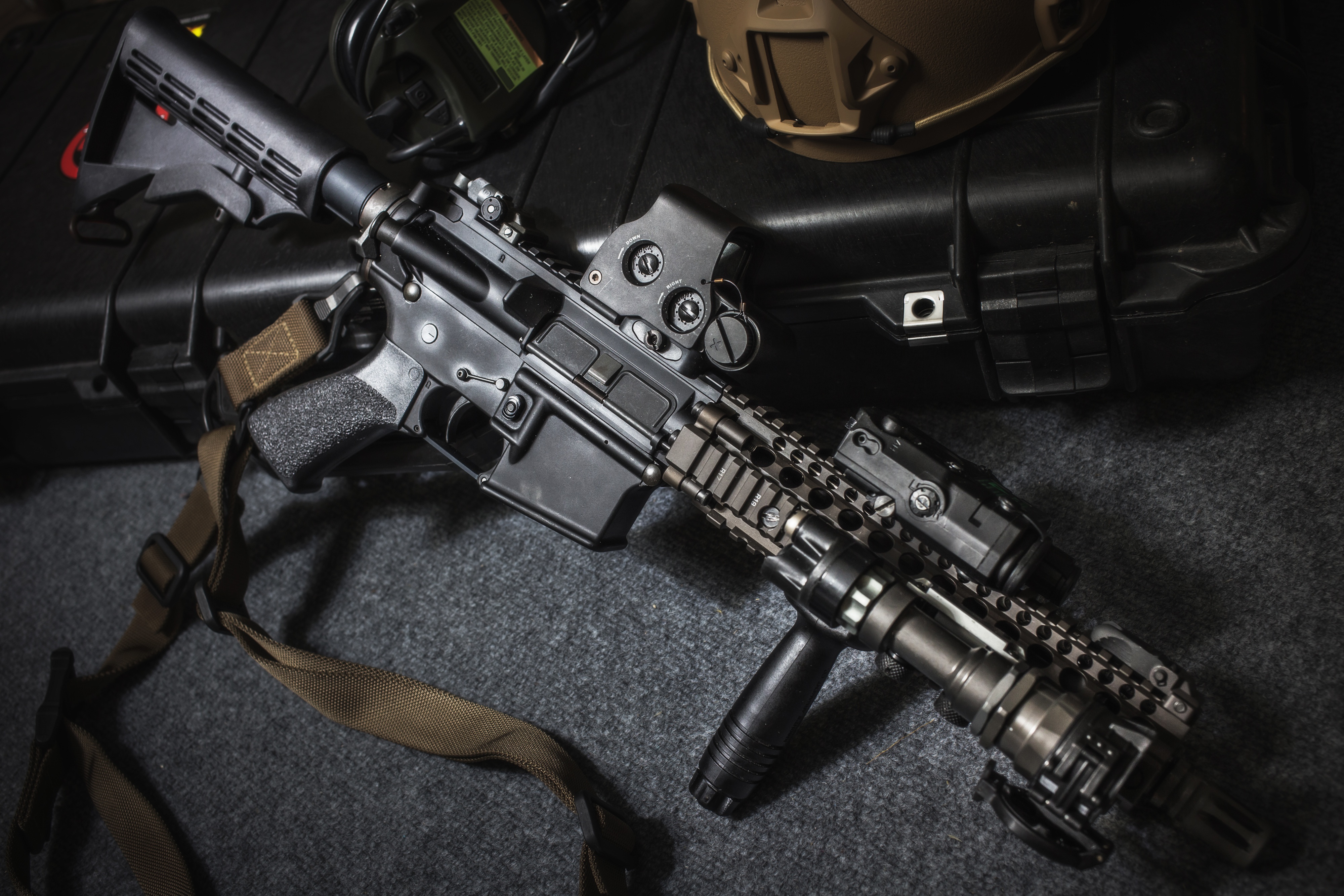 Wallpaper accessories, assault rifle, military equipment for mobile and desktop, section оружие, resolution 4000x2667