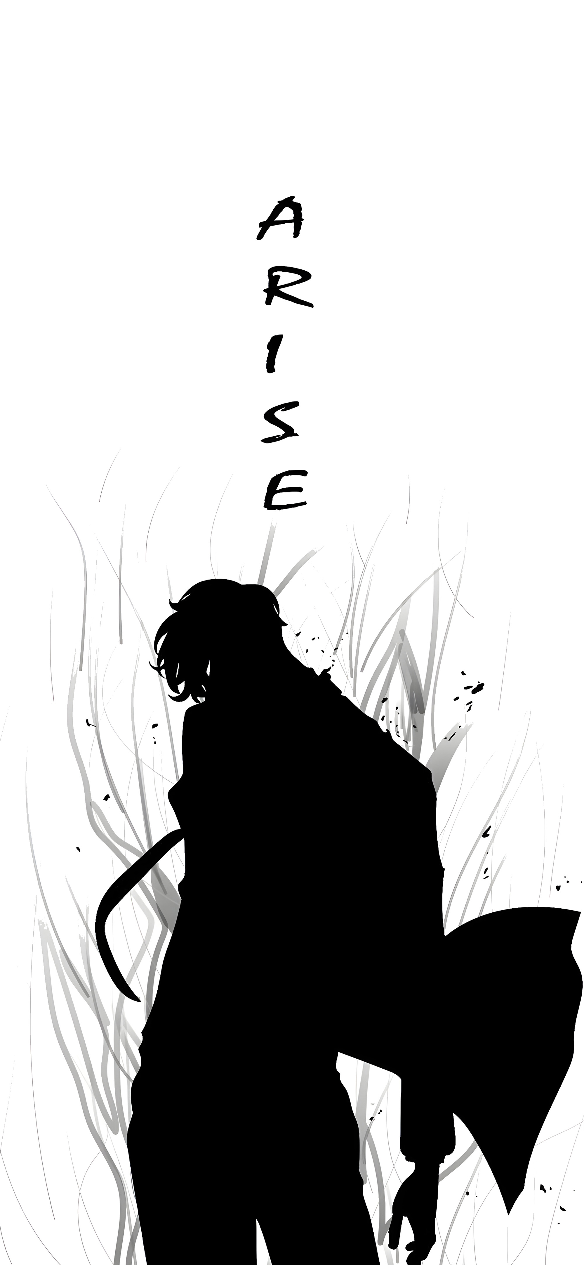 Sung Jinwoo Solo Leveling Minimalist Wallpaper