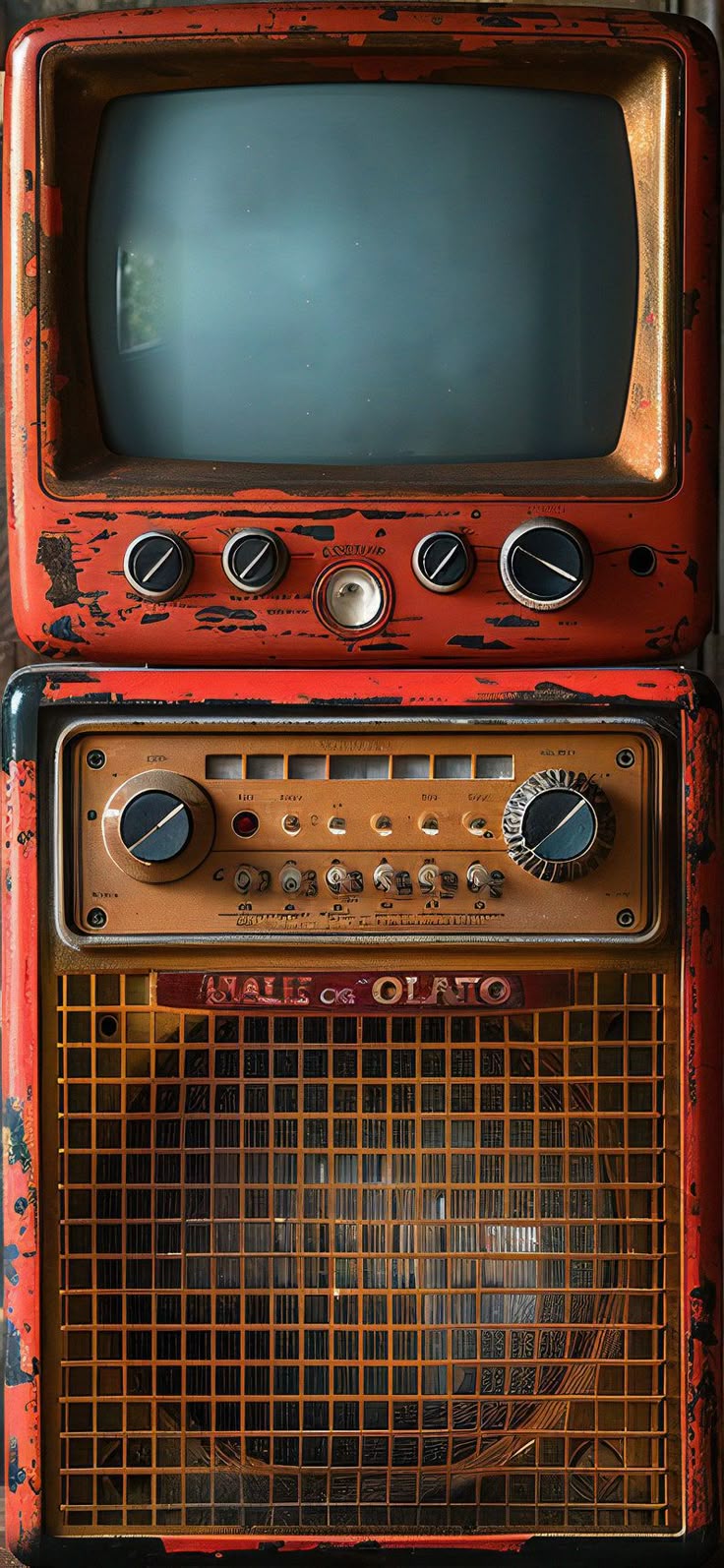 Vintage Radio Original Mobile Wallpaper，whimsical Wallpaper iPhone, Minimalist Smartphone Wallpaper Set, iPhone Aesthetic Background