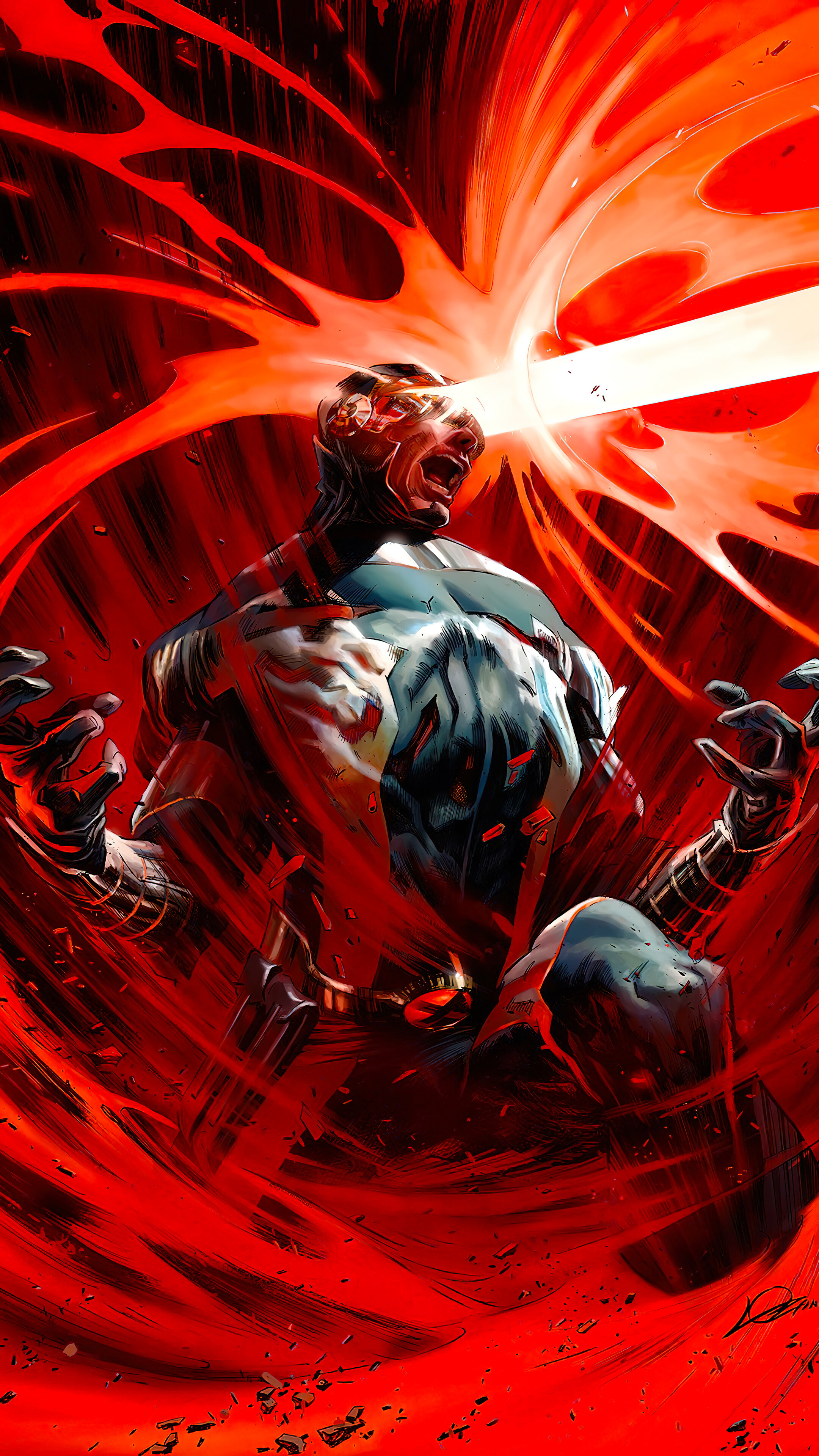 Cyclops Optic Blast 4K Wallpaper iPhone HD Phone g